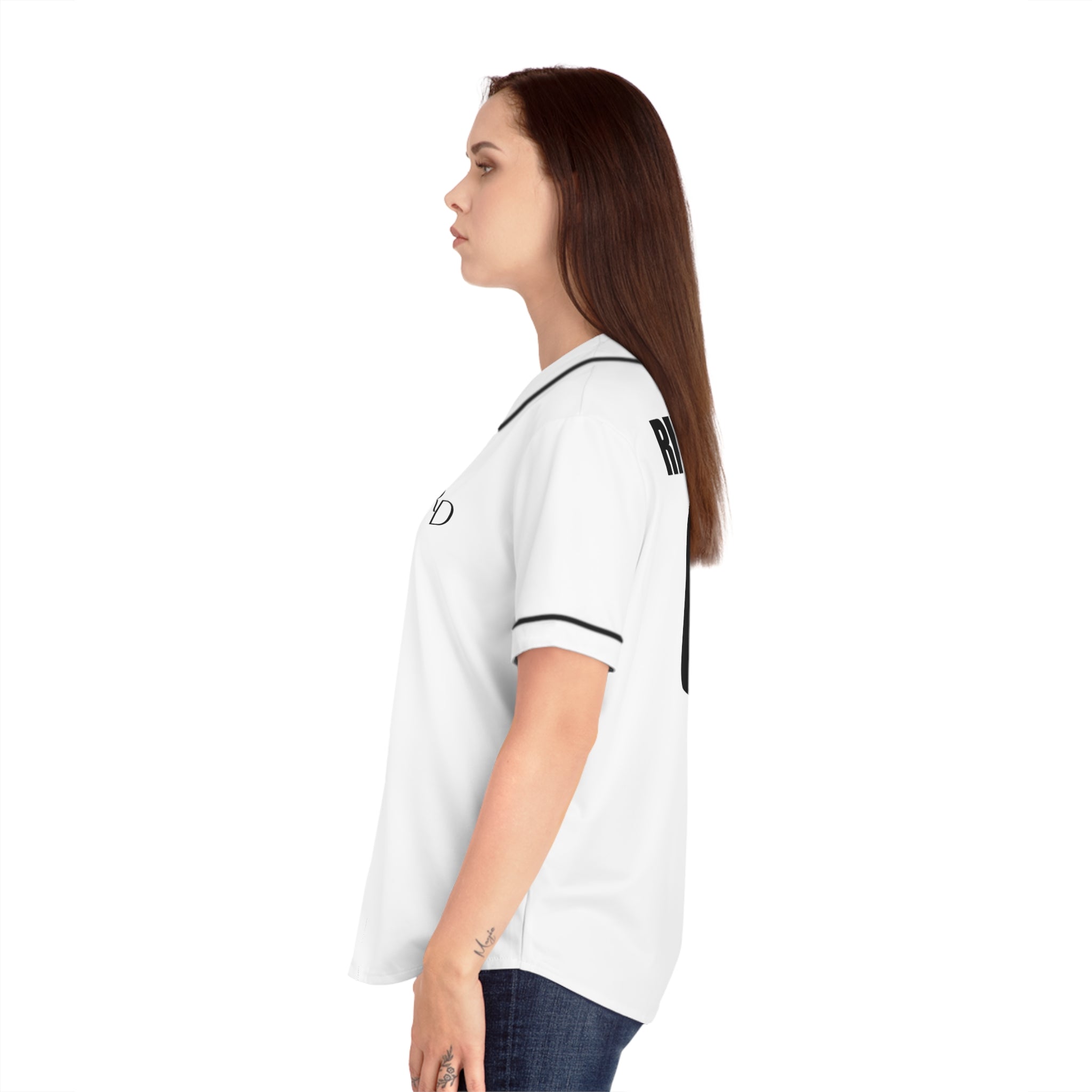 12 - Spring Training Baseball Jersey Women's Baseball Jersey — R|D Logo Front & Back