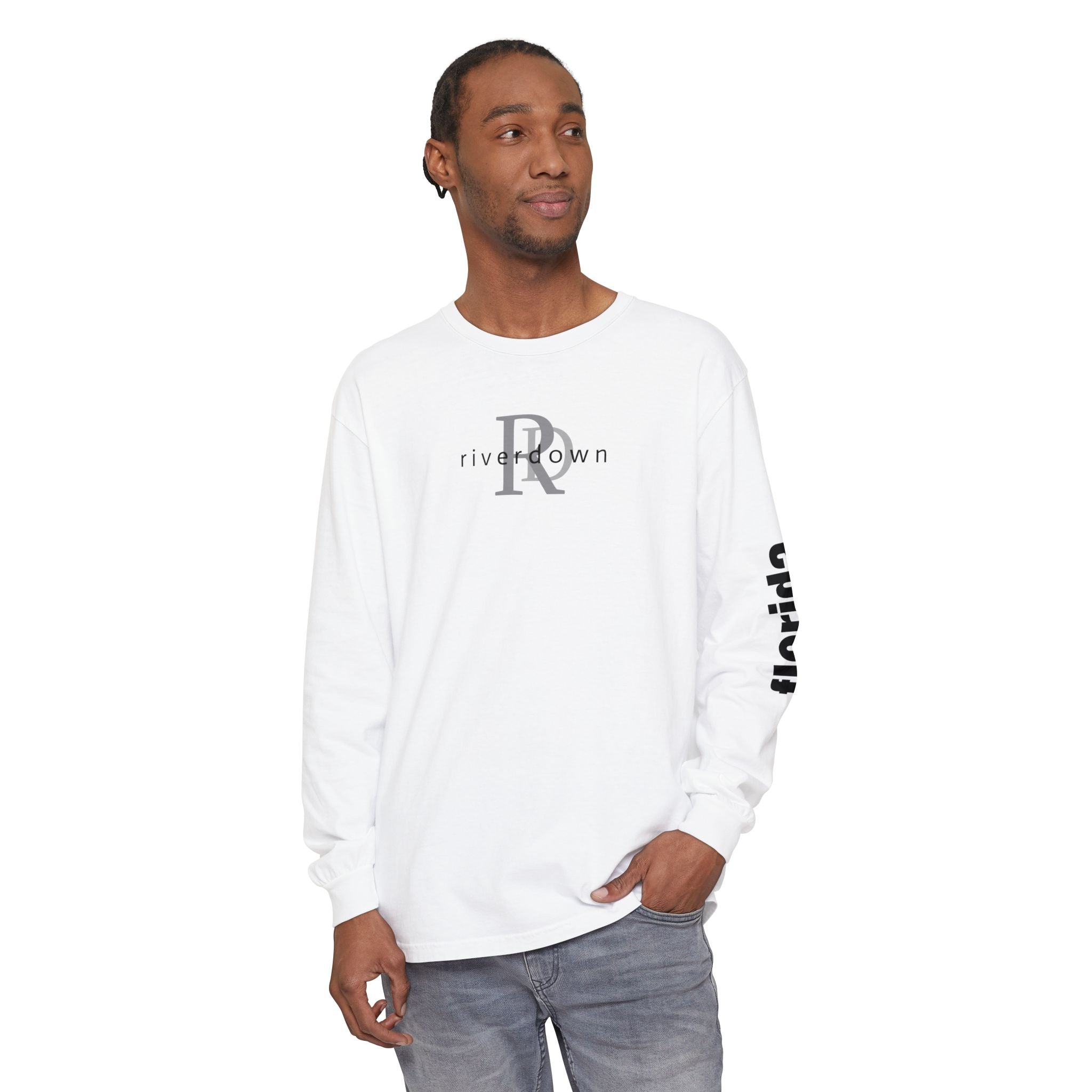 2 - Long Sleeve Tee Multi Colors RD Overlay — Florida Sleeve Graphic