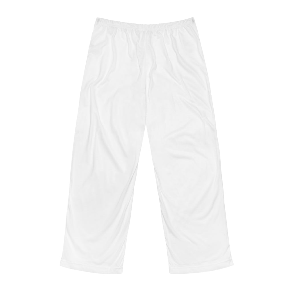 6 - Pants Pajamas Monogram White Men’s Pajama Pants — Relaxed Lounge Sleepwear with ‘R/D’ Pocket Print