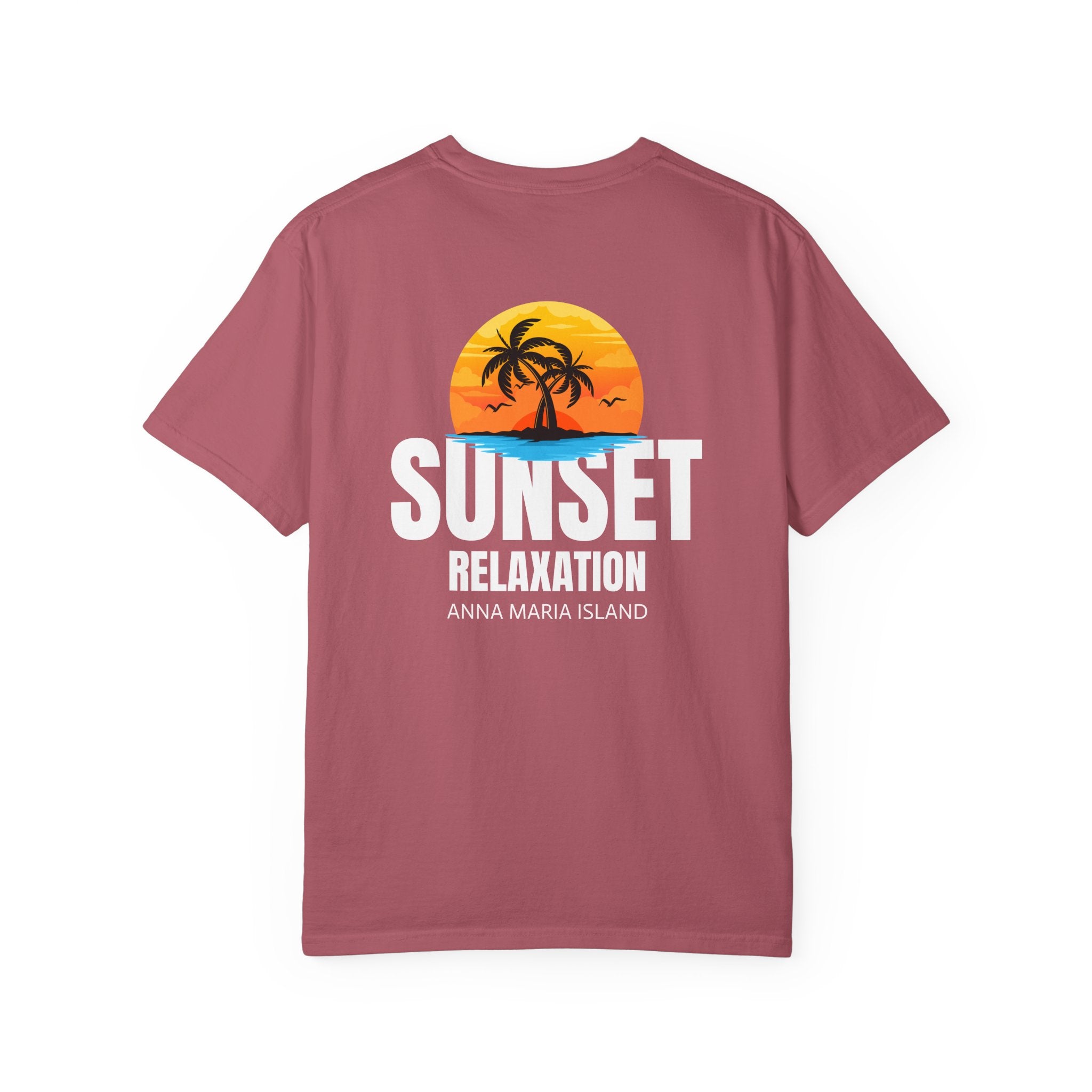10 - Tee Multi Colors Sunset Relaxation — Minimalist Initials T-Shirt
