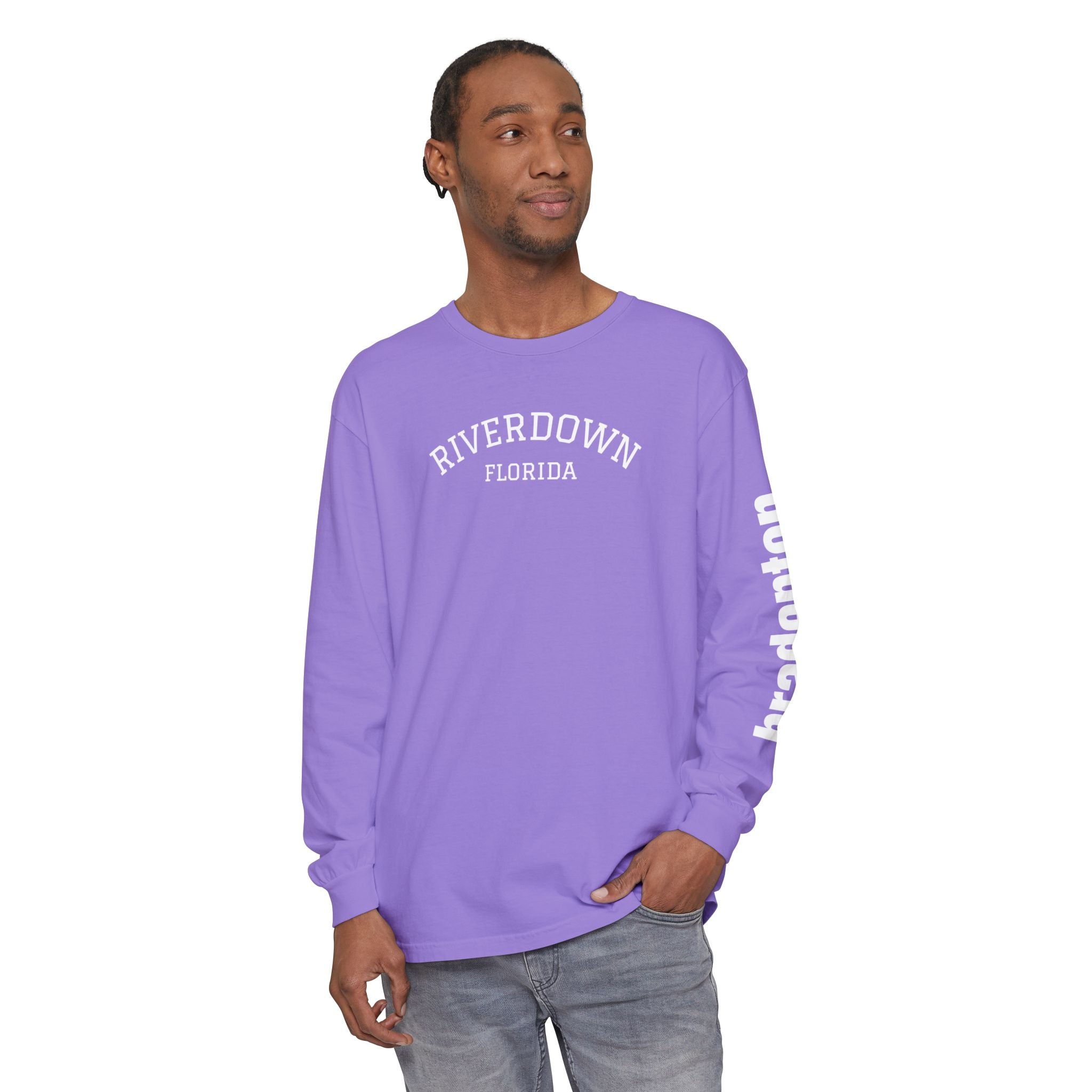 2 - Long Sleeve Bradenton Tee Multi Colors 'R|D' — Florida Sleeve Graphic
