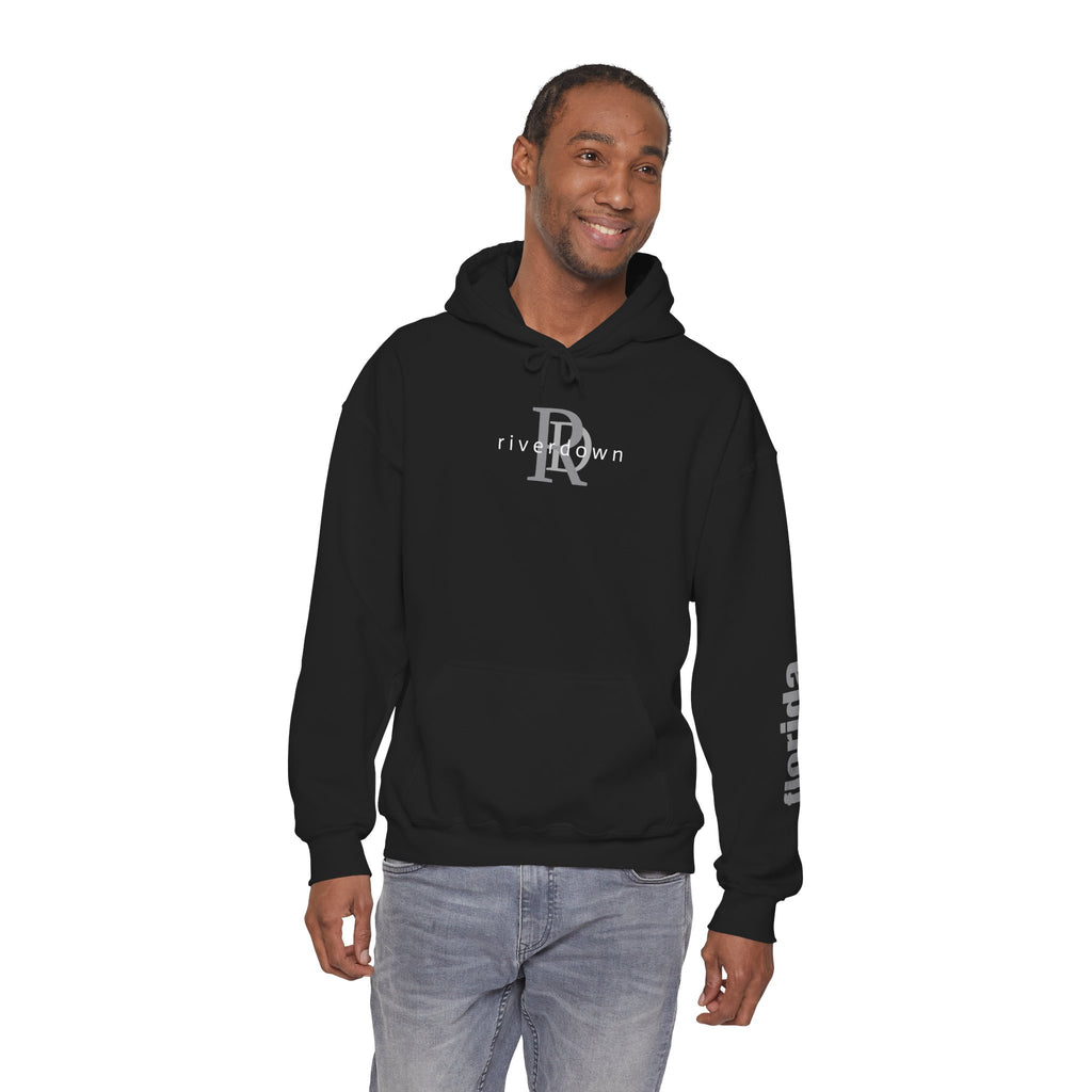 4 - Unisex Heavy RD Overlay Hooded Sweatshirt