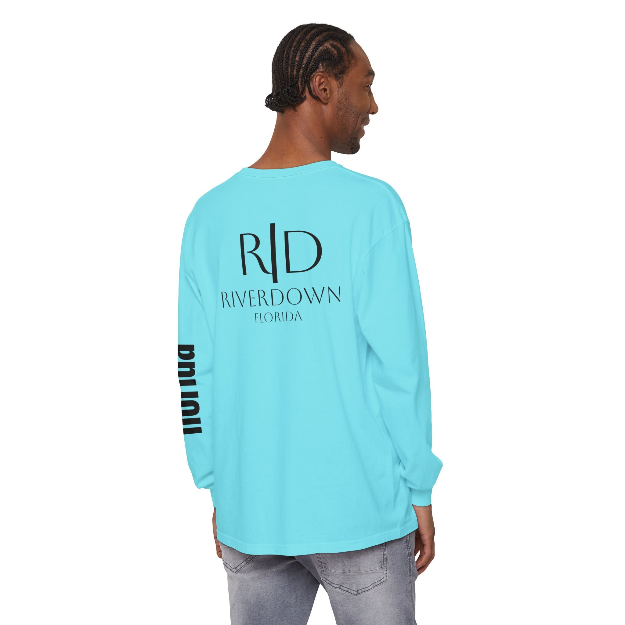 2 - Long Sleeve Tee Multi Colors 'R|D' — Florida Sleeve Graphic