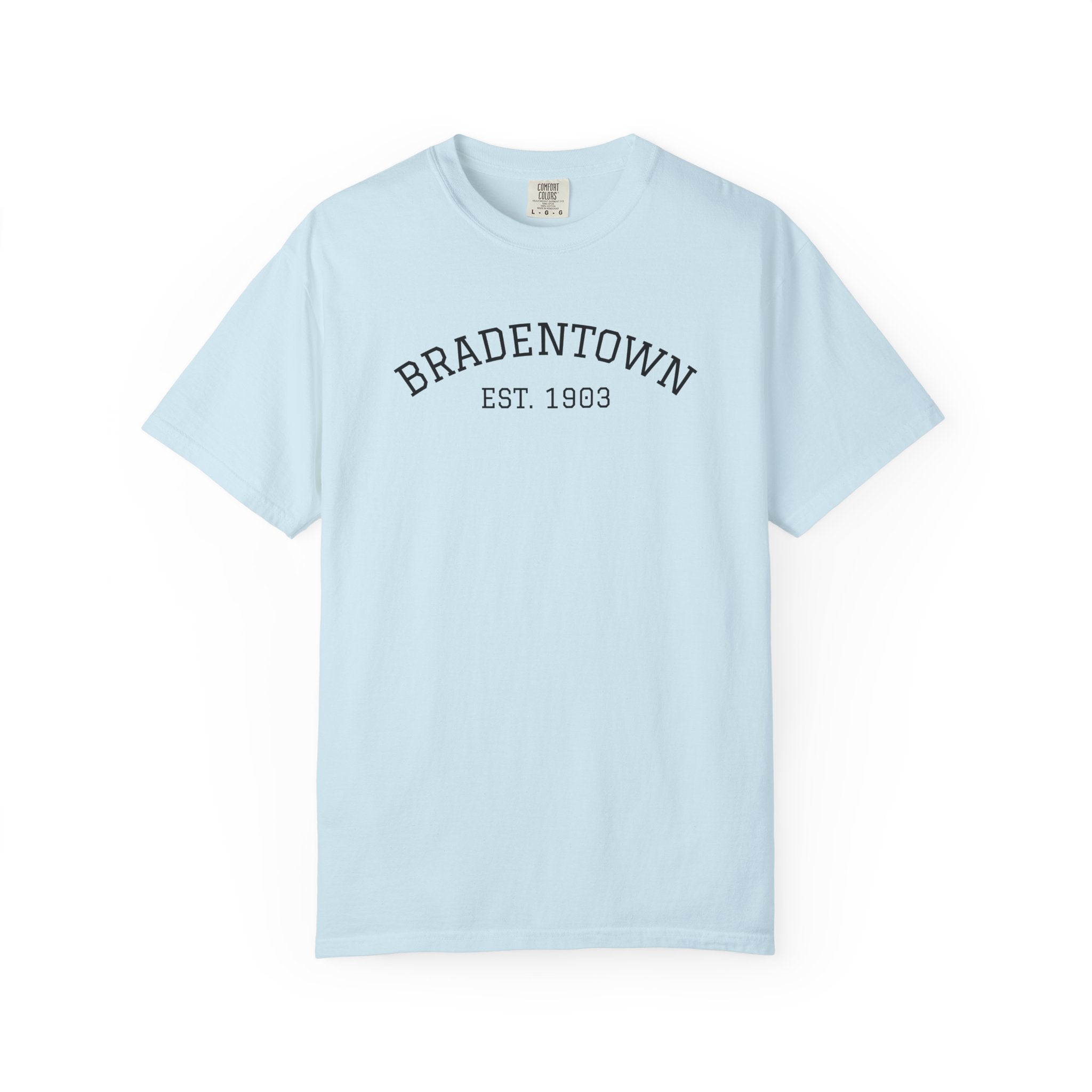 101 -  Tee Multi Colors Bradentown Classic Tee — Minimalist Initials T-Shirt