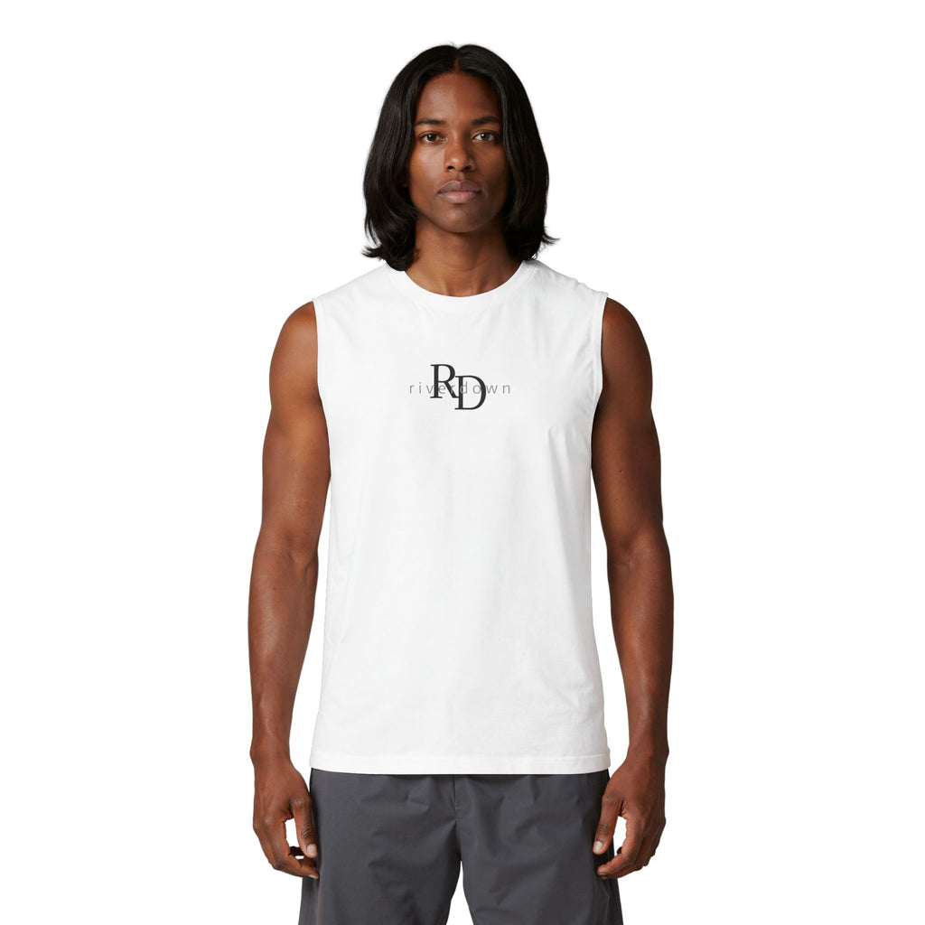 14 - Manatee Muscle Tank — Retro Palm Court Summer Tank Top