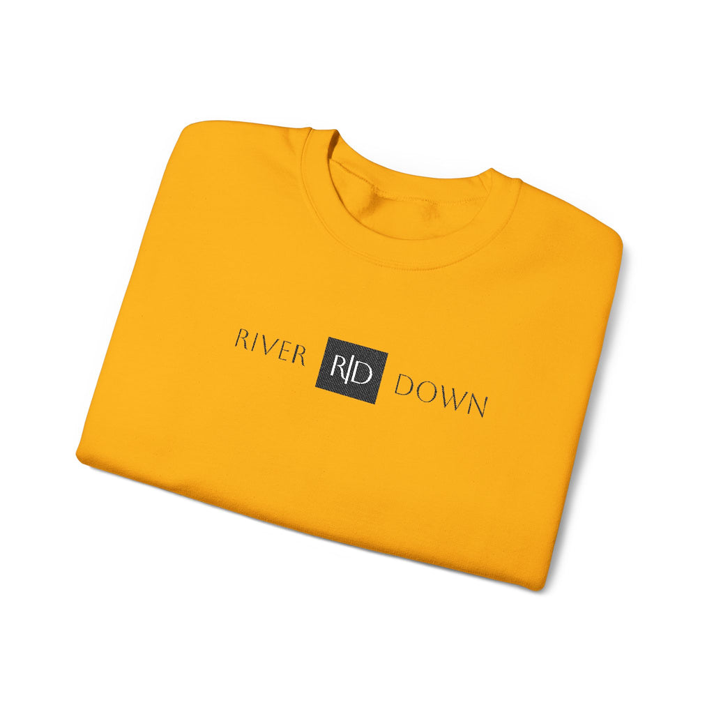 3 - Sweatshirt Embroidered Square RD Minimal Graphic Crewneck Sweatshirt — Small Black Patch Logo