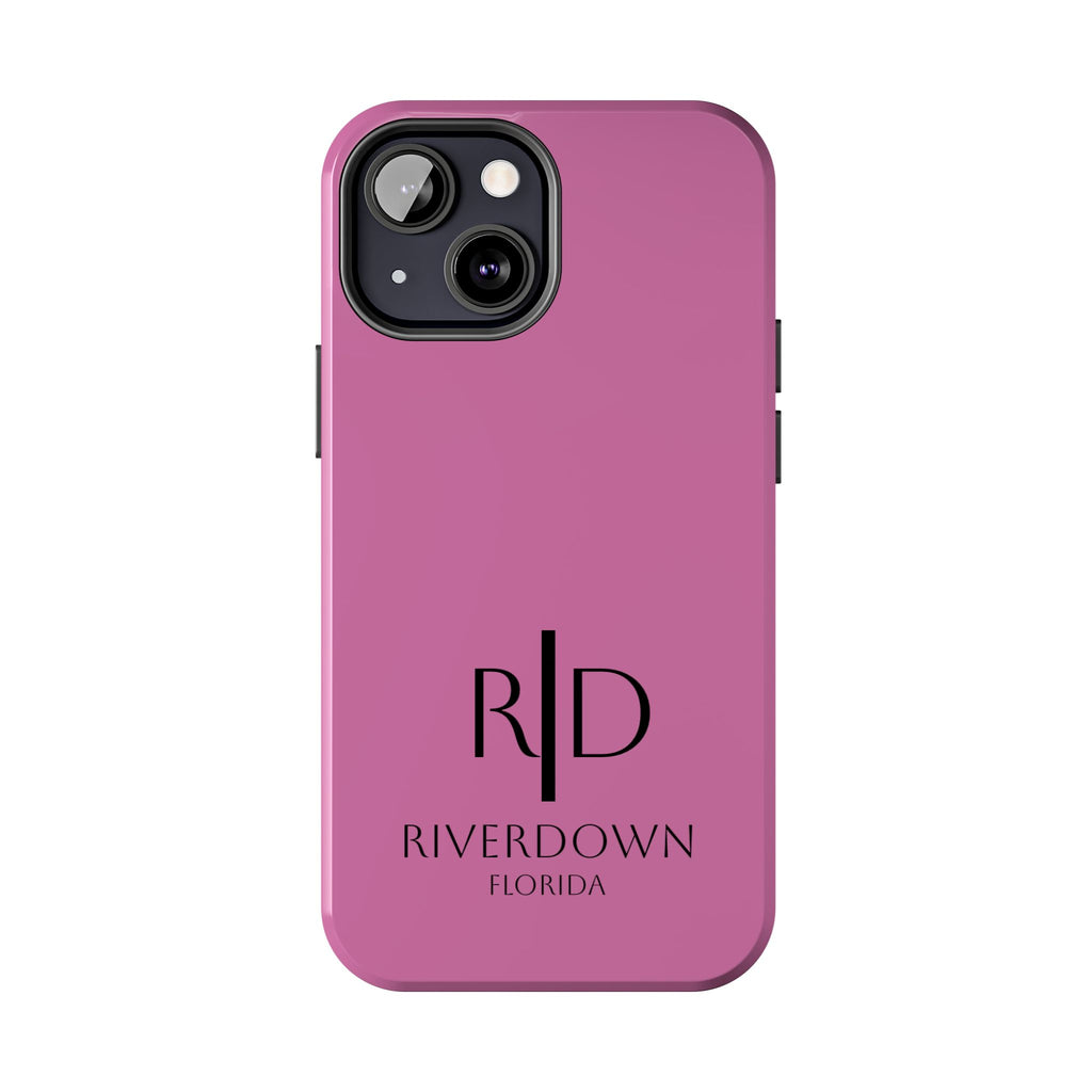 924 - Phone Case Pink Peddle — Durable Protective Phone Cover with Monogram Logo