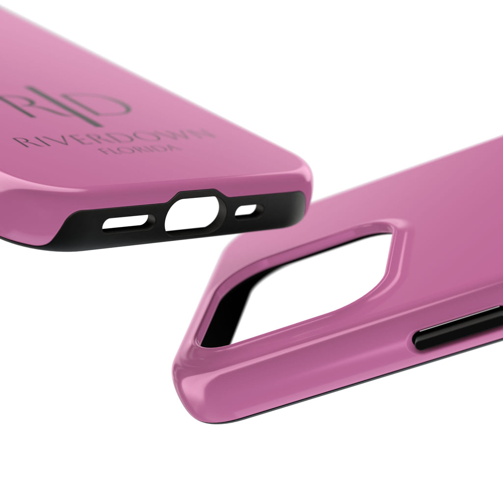 924 - Phone Case Pink Peddle — Durable Protective Phone Cover with Monogram Logo