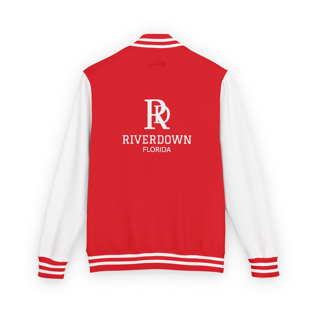 52 - Jacket Letterman - Classic Black & White Varsity Style with 'R|D' Chest Logo