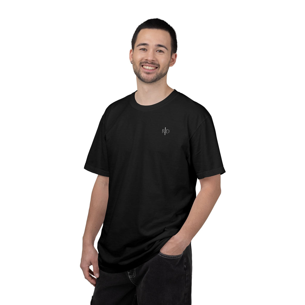 101 - Embroidered RD Logo T-Shirt — Soft Garment-Dyed Casual Tee