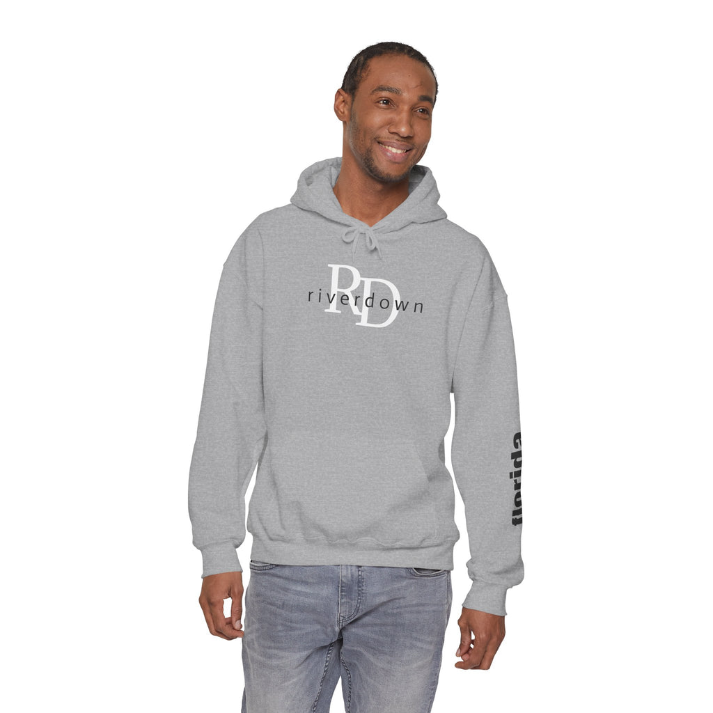 4 - Unisex Heavy RD Overlay Hooded Sweatshirt