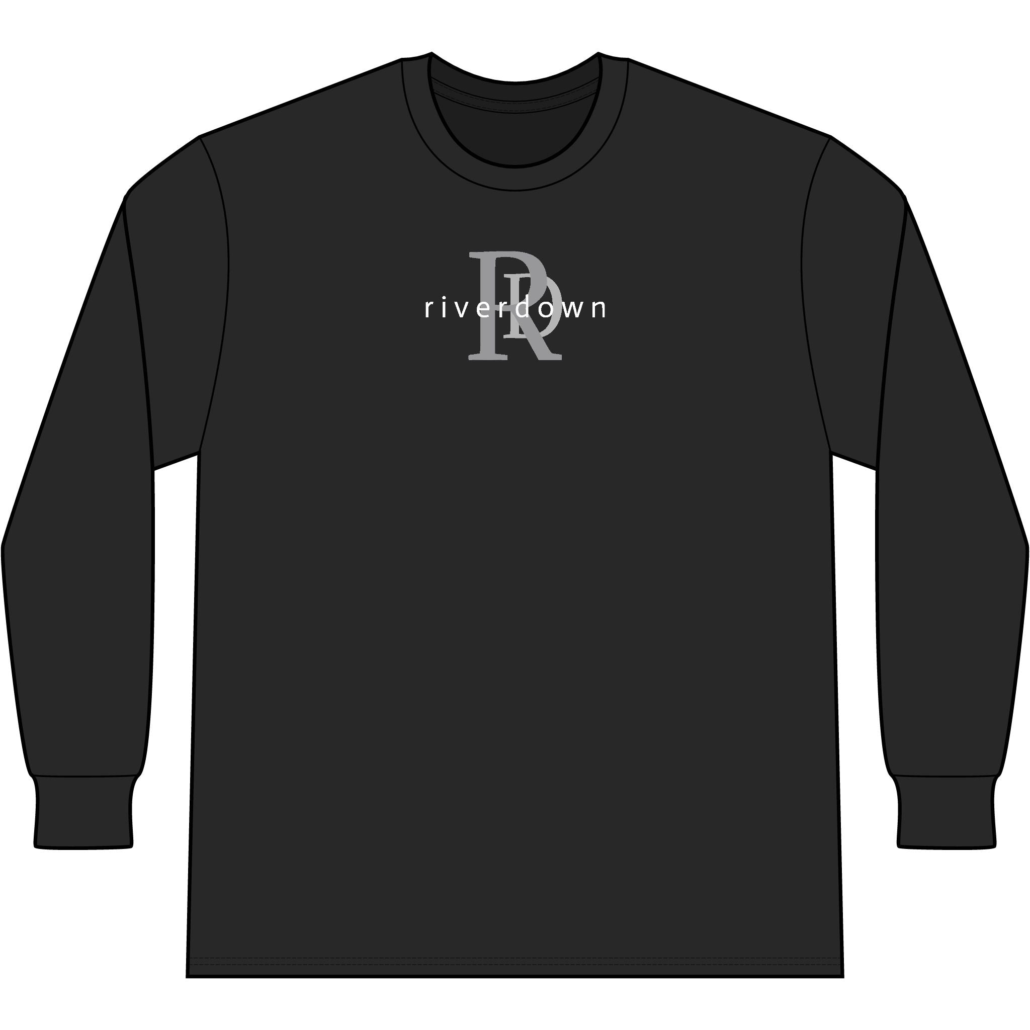 2 - Riverdown Cotton Long Sleeve Tee — Minimal 'R' Logo Chest Shirt