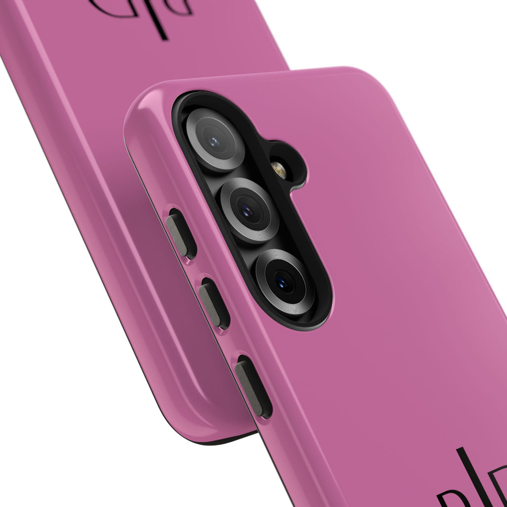 924 - Phone Case Pink Peddle — Durable Protective Phone Cover with Monogram Logo