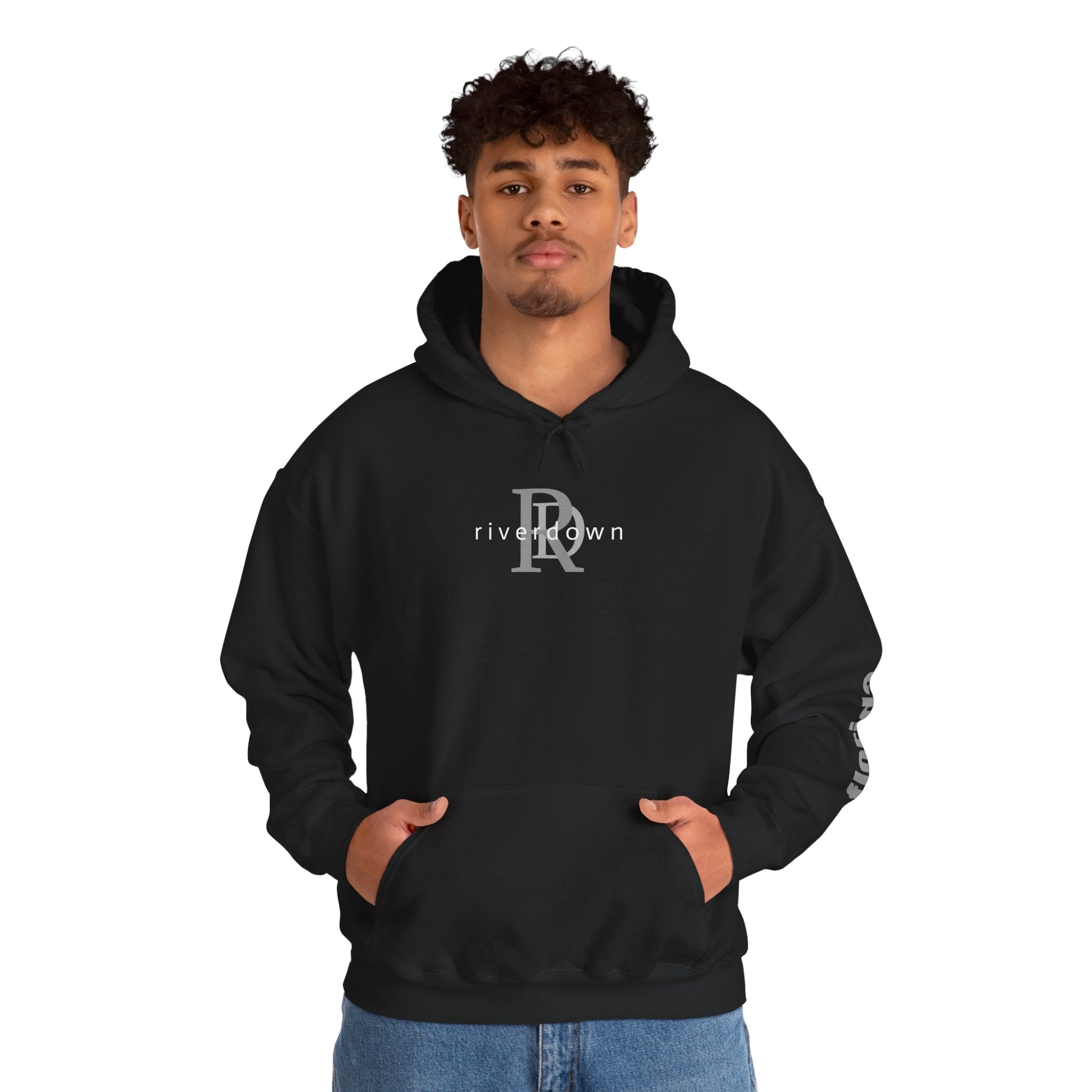 4 - Unisex Heavy RD Overlay Hooded Sweatshirt