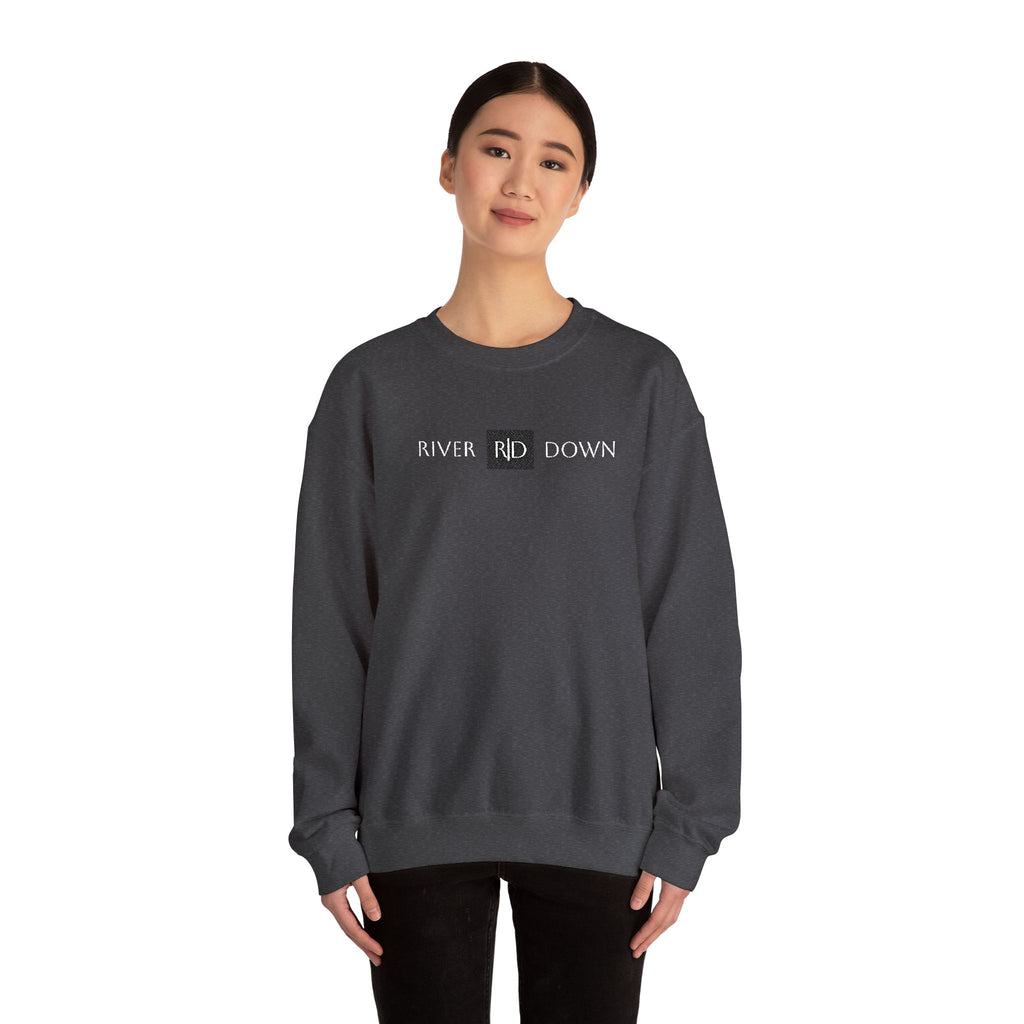 3 - Sweatshirt Embroidered Square RD Minimal Graphic Crewneck Sweatshirt — Small Black Patch Logo