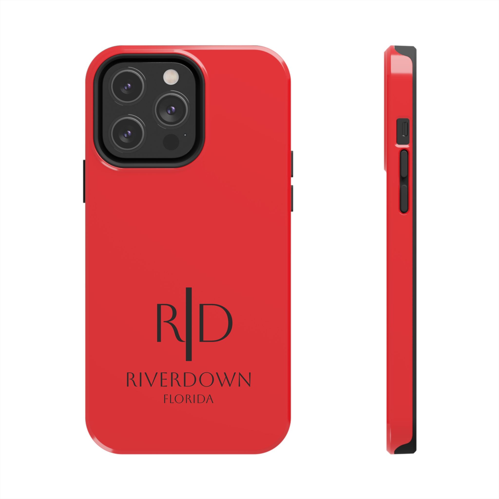 924 - Phone Case Red Berry — Durable Protective Phone Cover with Monogram Logo
