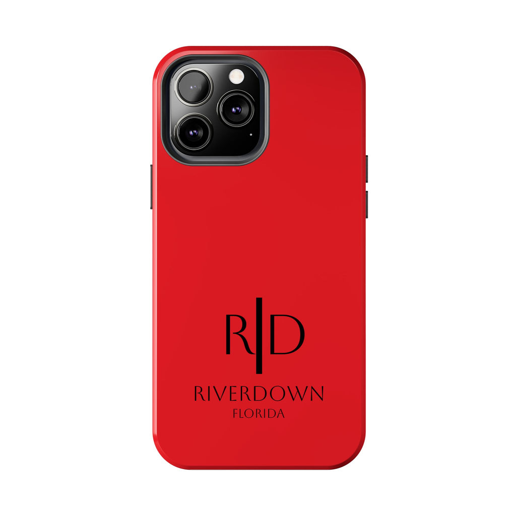 924 - Phone Case Red Berry — Durable Protective Phone Cover with Monogram Logo