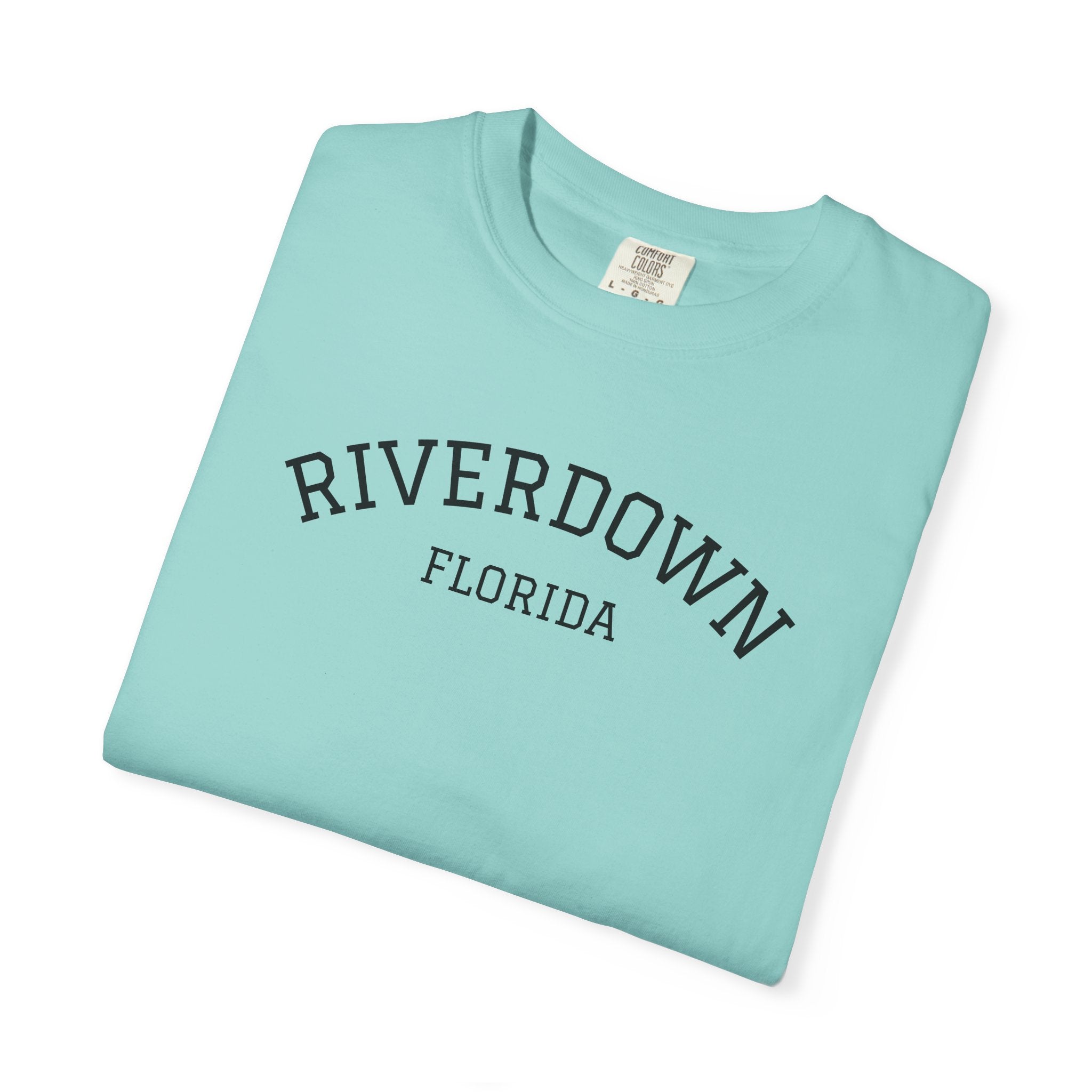 10 - Tee Multi Colors RIVERDOWN University Style -  Minimalist Initials T-Shirt