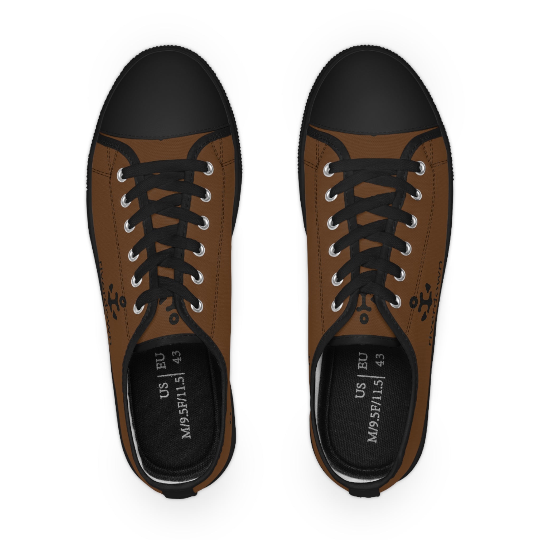 81 - Men's Sailing Anchor - Low Top Sneakers —Canvas Shoes with Rivertown Anchor