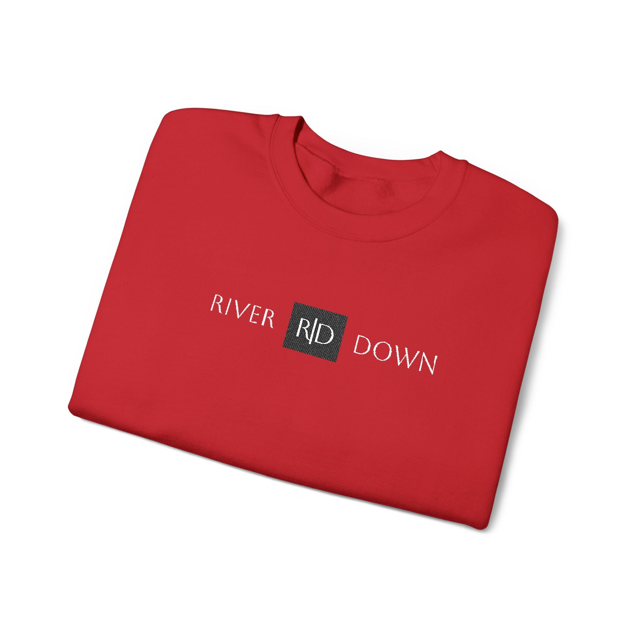 3 - Sweatshirt Embroidered Square RD Minimal Graphic Crewneck Sweatshirt — Small Black Patch Logo