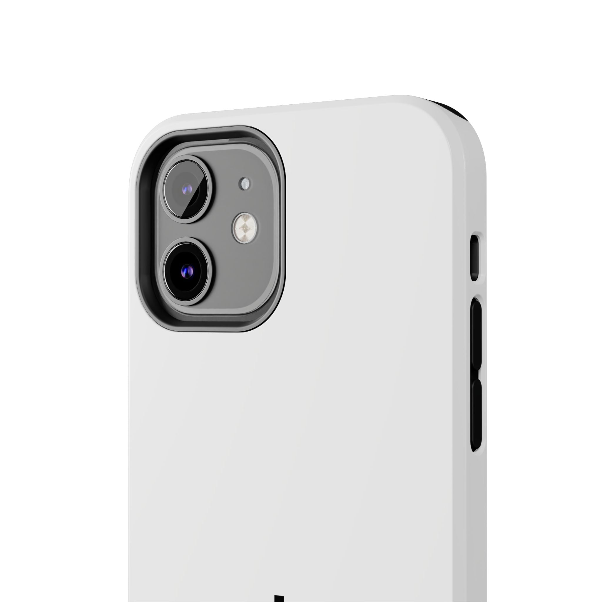 924 - Phone Case White Cap — Durable Protective Phone Cover with Monogram Logo