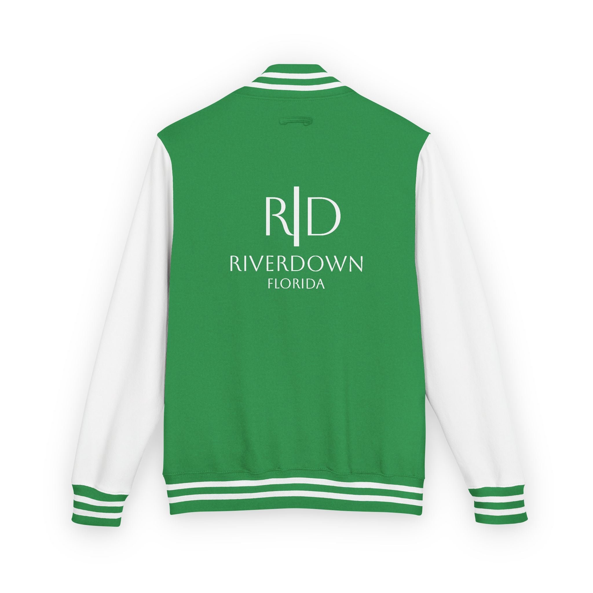 52 - Jacket Letterman - Classic Black & White Varsity Style with 'R|D' Chest Logo