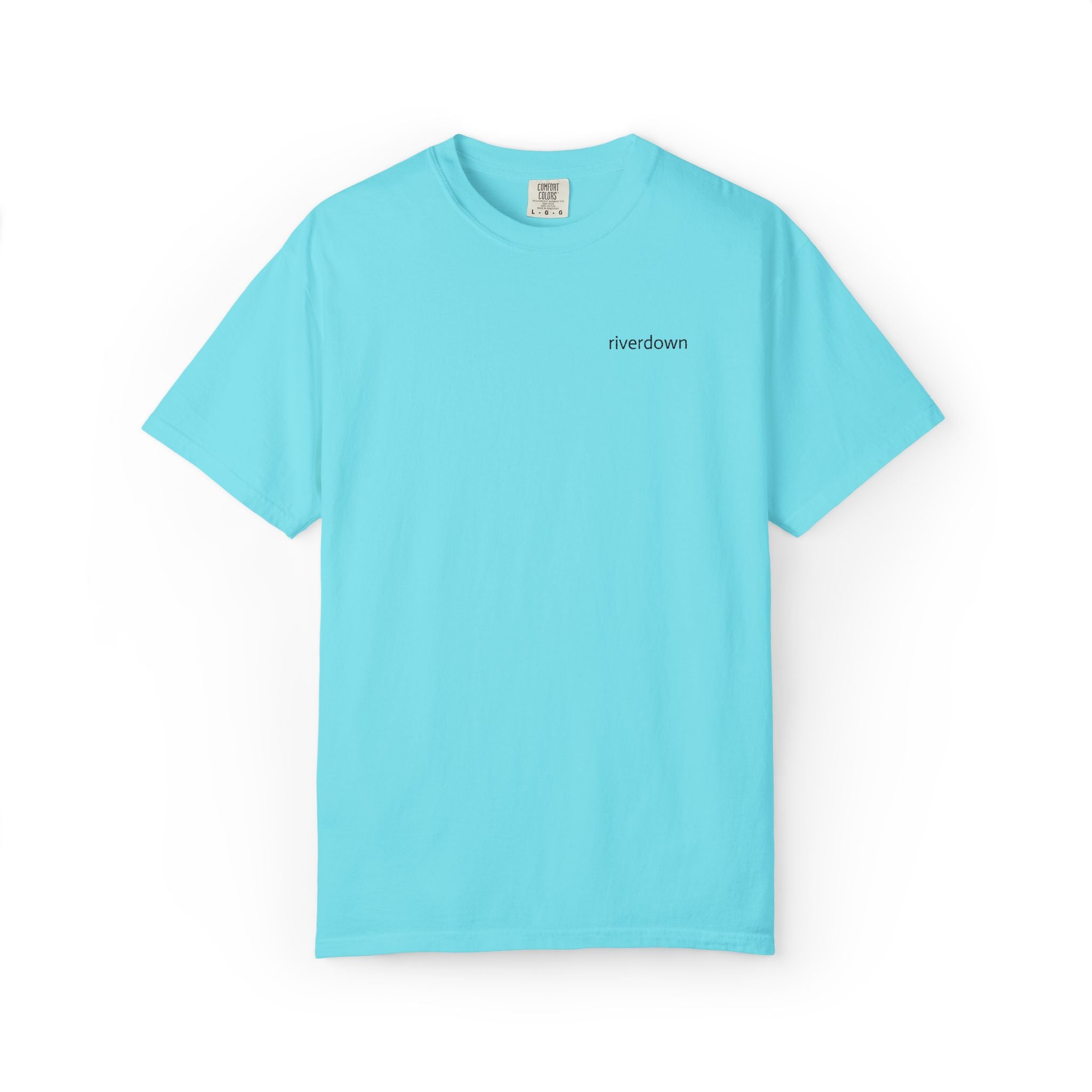 101 - Embroidered Riverdown T-Shirt — Soft Garment-Dyed Casual Tee