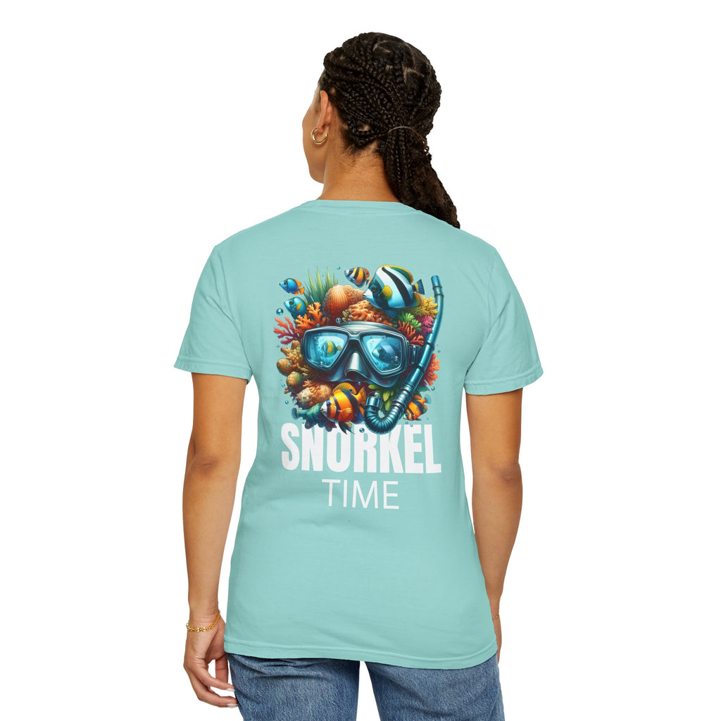 10 - Tee Multi Colors Snorkel Time - Minimalist Initials T-Shirt