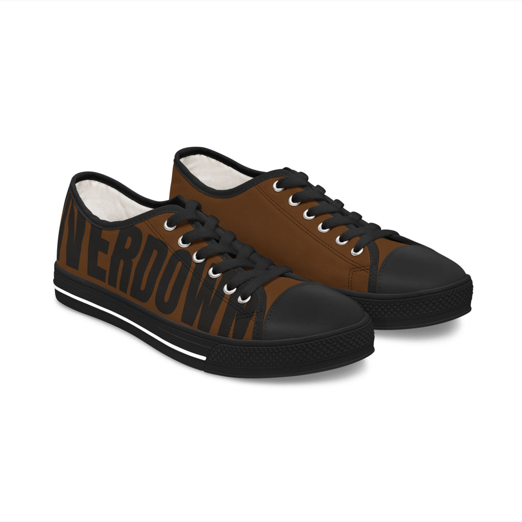 81 - Women’s Brown Low Top Sneakers — Canvas Shoes