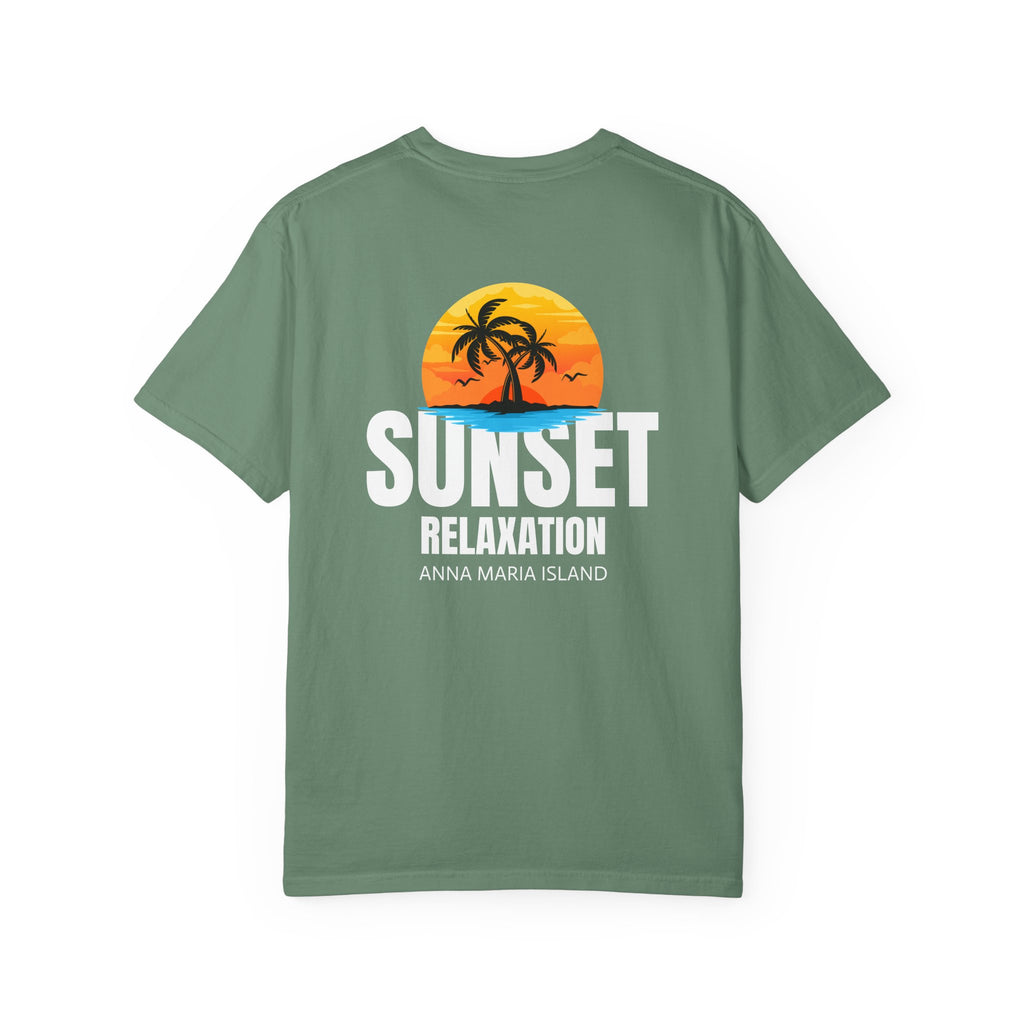 10 - Tee Multi Colors Sunset Relaxation — Minimalist Initials T-Shirt