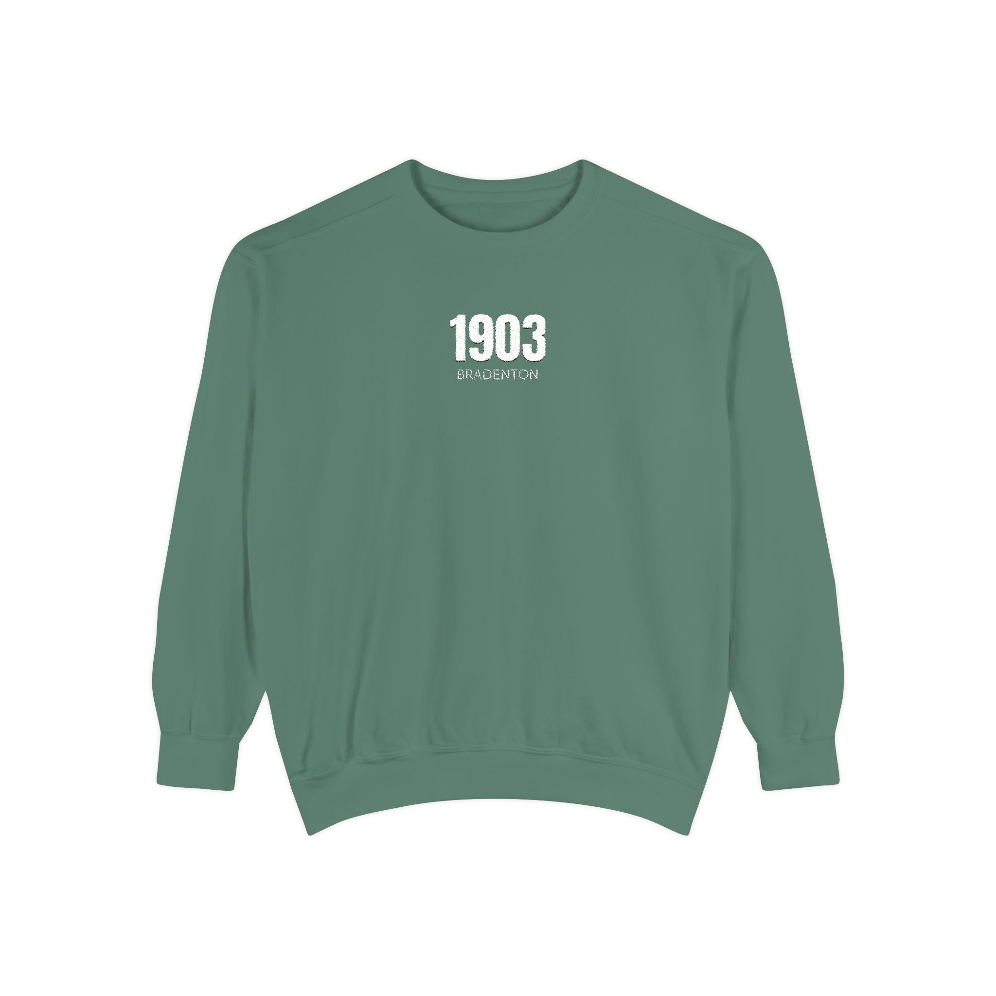 3 - 1903 Crest Embroidered Sweatshirt – Minimal Vintage College Pullover