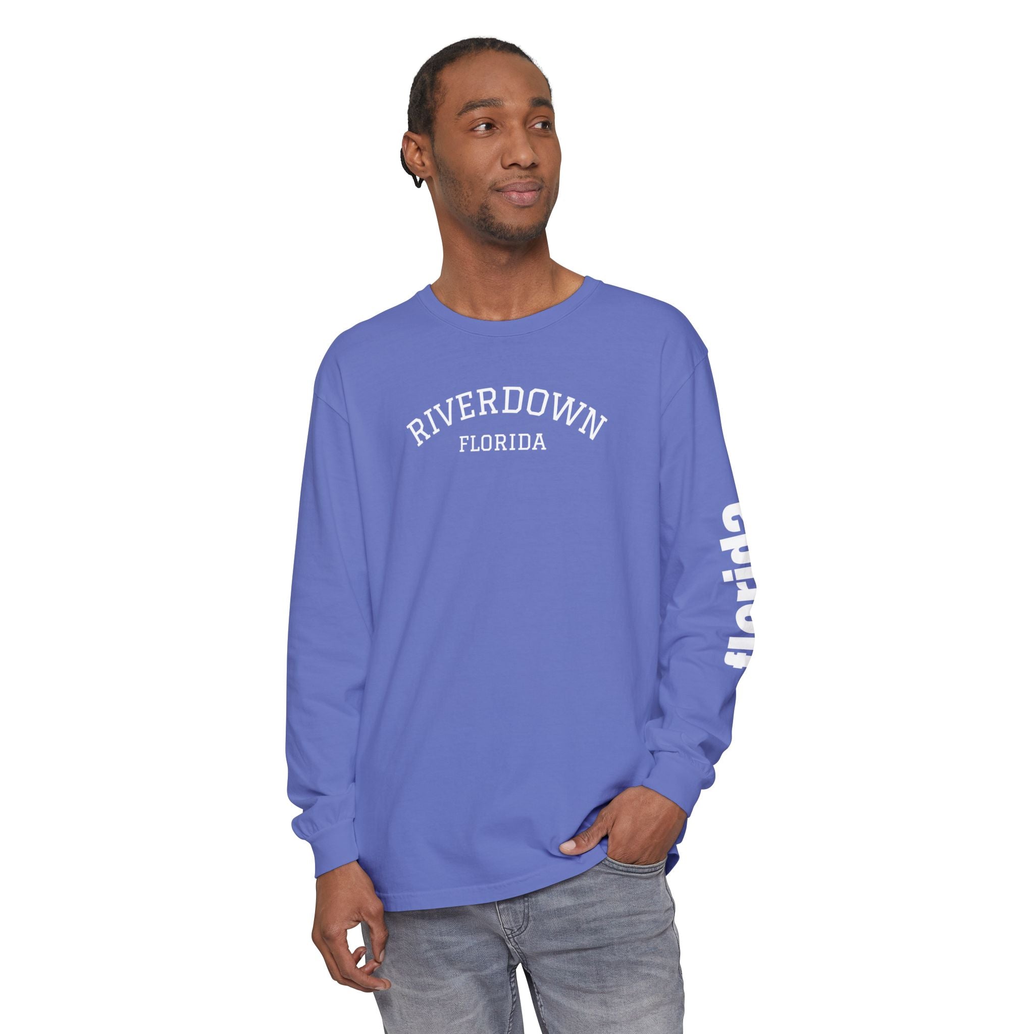 2 - Long Sleeve Tee Multi Colors 'R|D' — Florida Sleeve Graphic