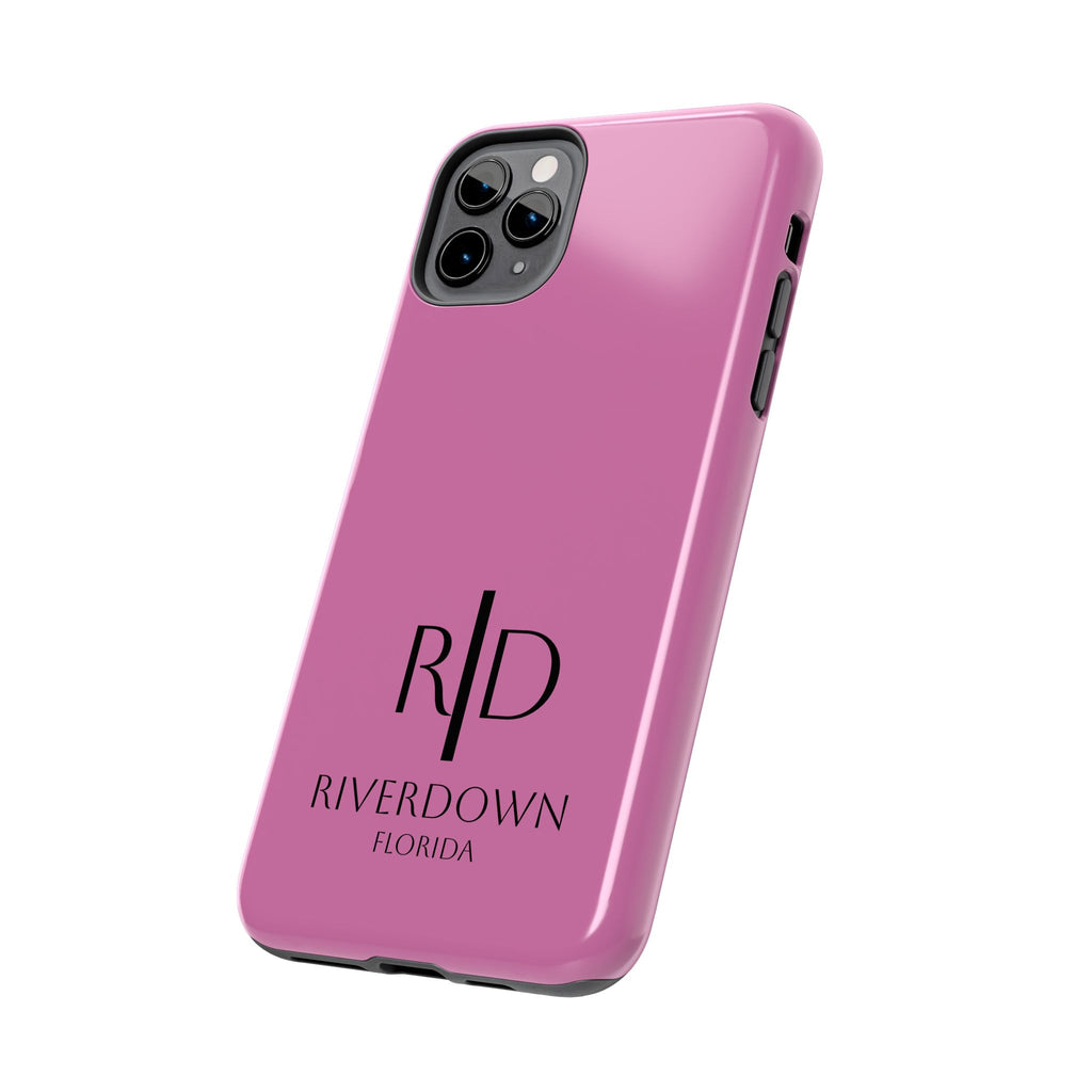 924 - Phone Case Pink Peddle — Durable Protective Phone Cover with Monogram Logo
