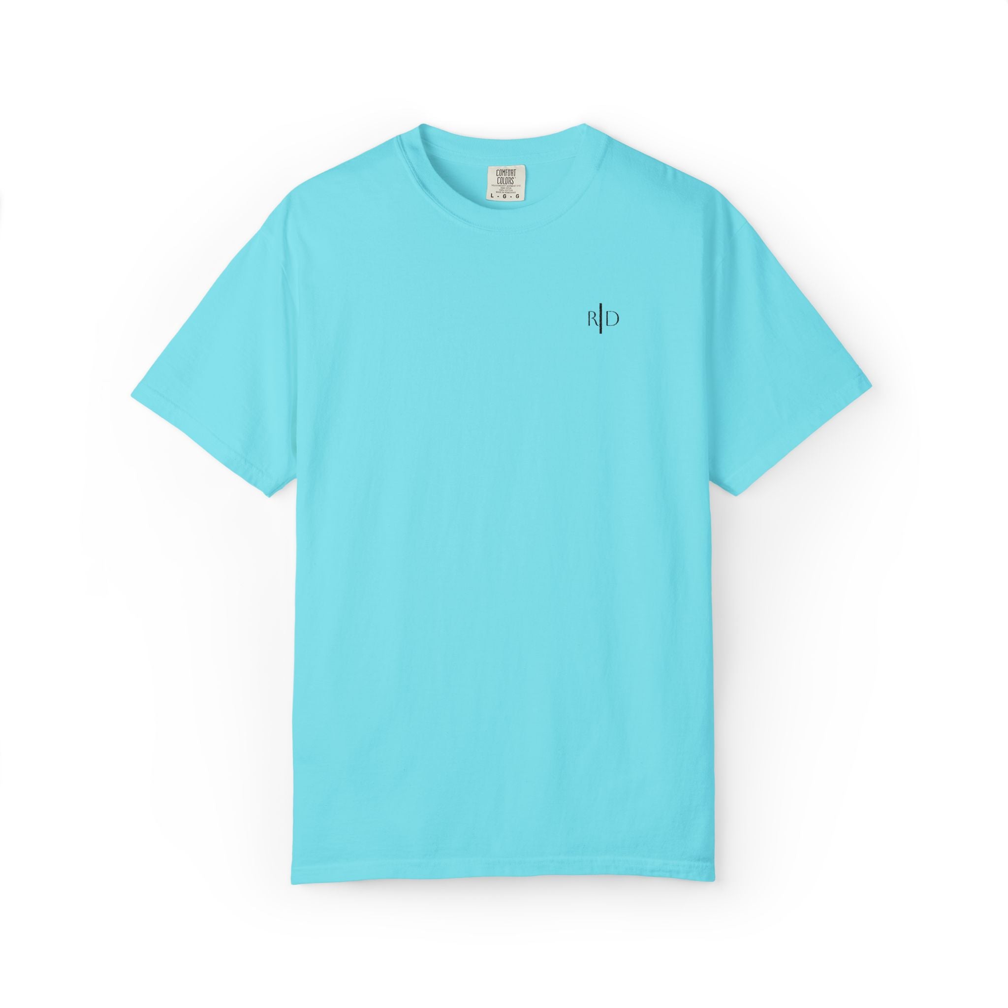 101 - Embroidered RD Logo T-Shirt — Soft Garment-Dyed Casual Tee