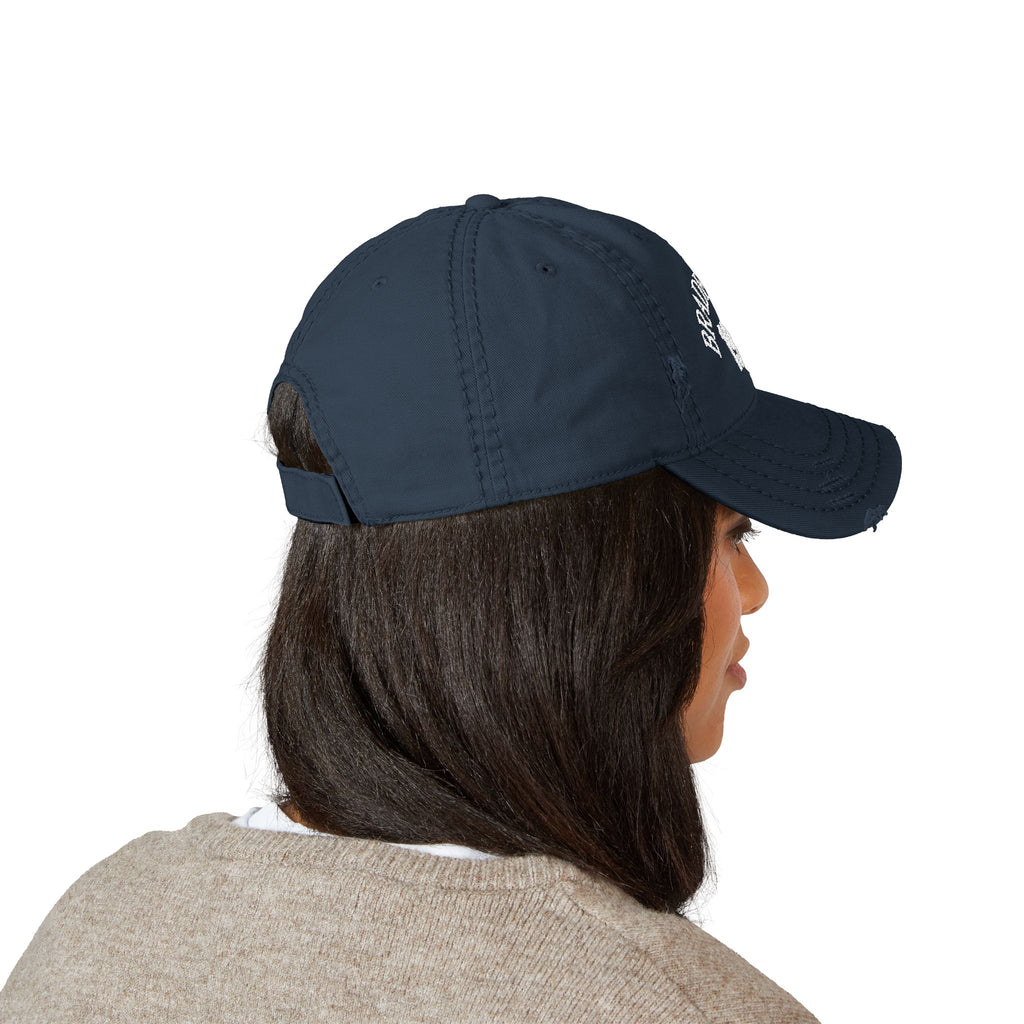 92 - 1903 Bradenton Embroidered Distressed Dad Hat - Embroidered Vintage Beach Cap