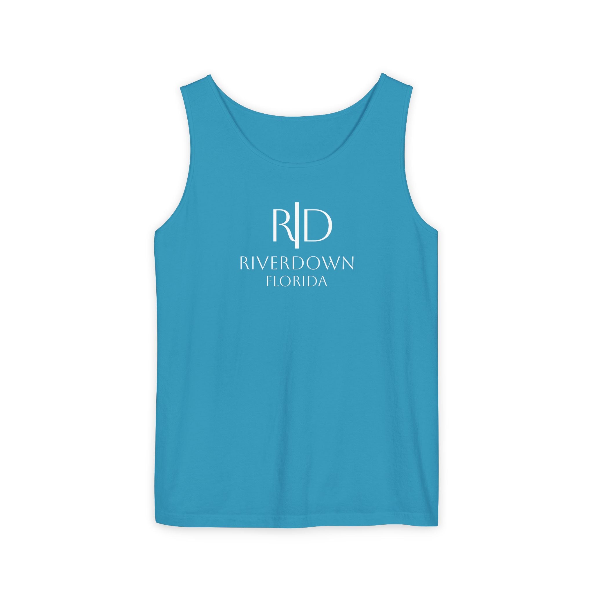 14 - Tank Top Multi Colors Coral Minimalist 'R|D' Monogram Tank Top — Lightweight Casual Summer Tee
