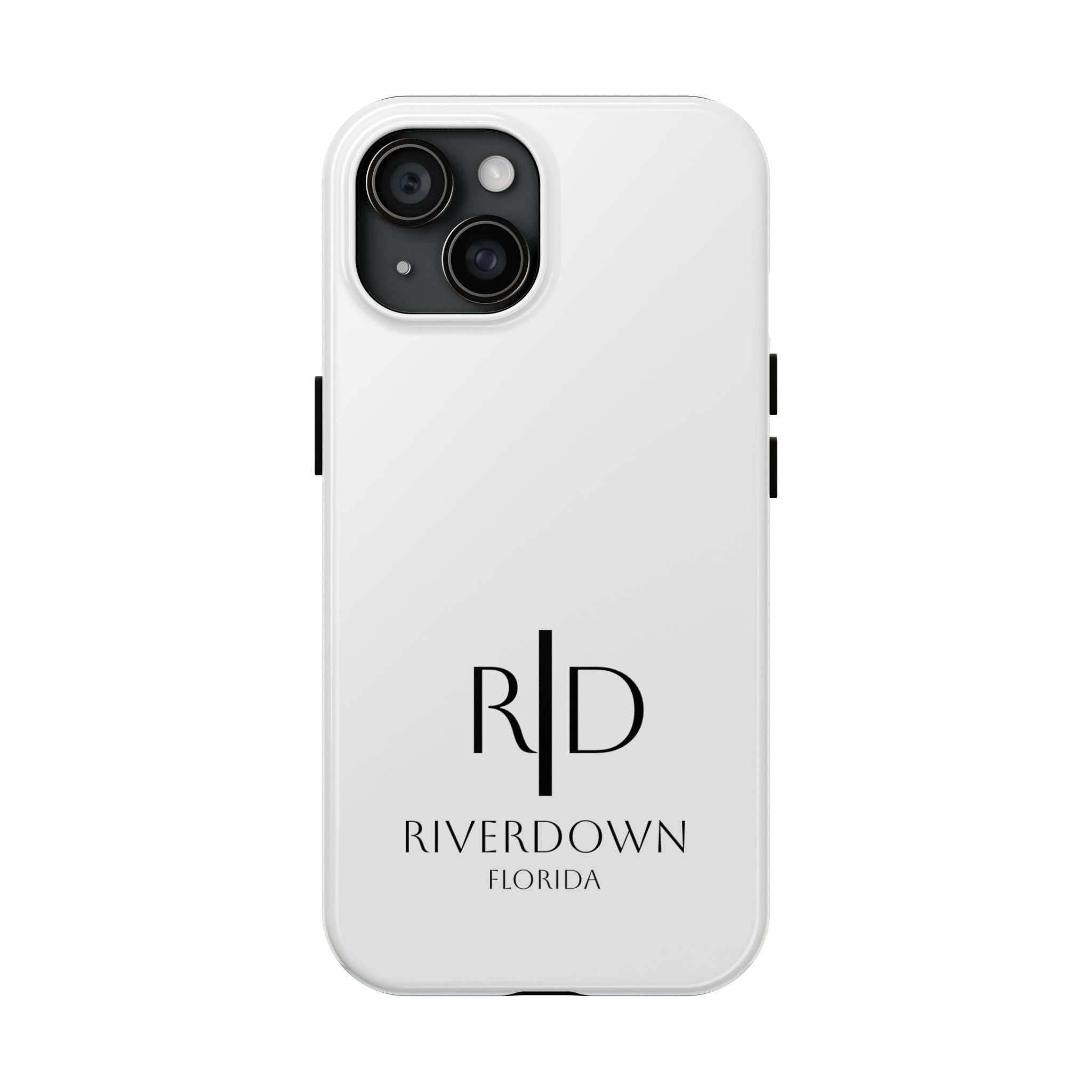 924 - Phone Case White Cap — Durable Protective Phone Cover with Monogram Logo