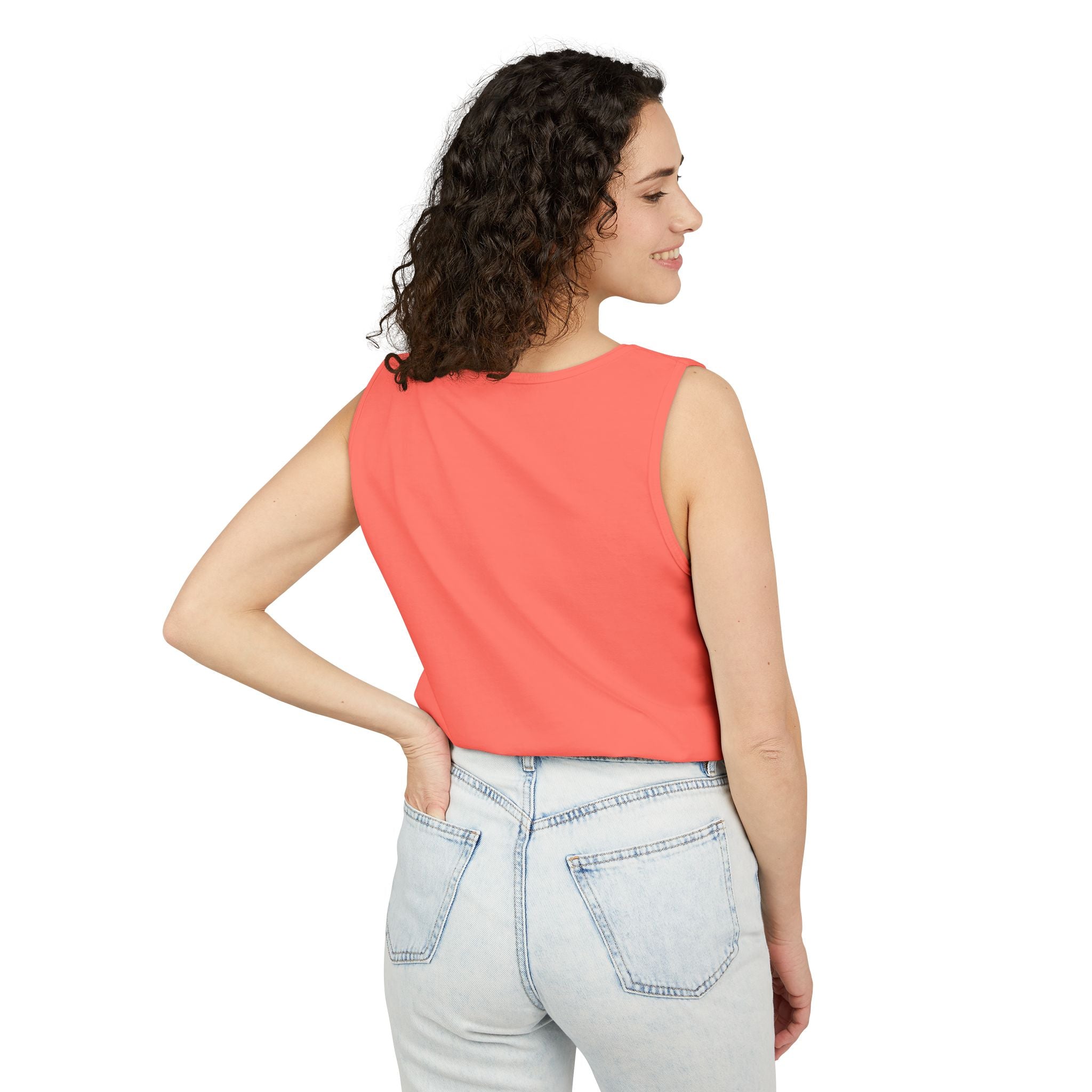 14 - Tank Top Multi Colors Coral Minimalist 'R|D' Monogram Tank Top — Lightweight Casual Summer Tee