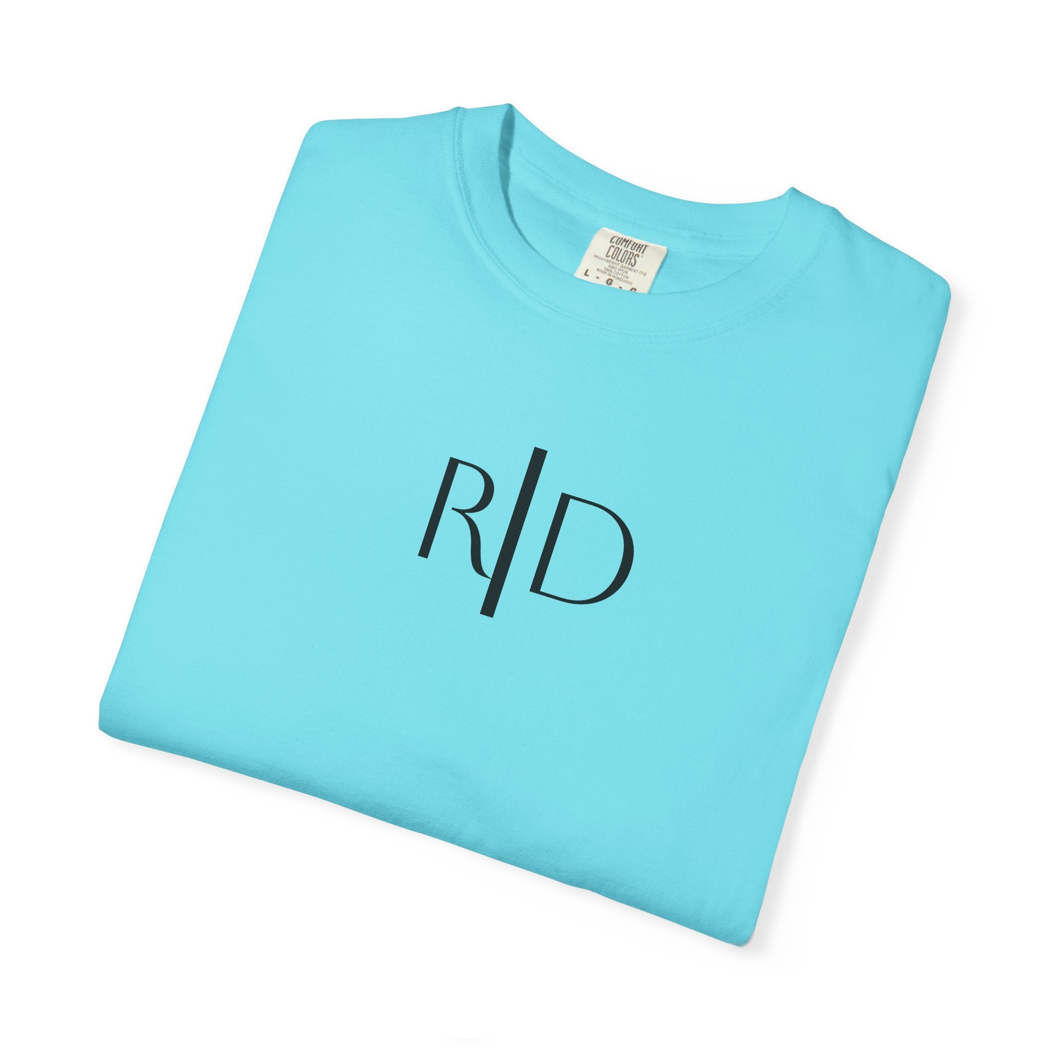 101 - Tee Multi Colors Monogram R|D River Down Shop Classic Tee — Minimalist Initials T-Shirt