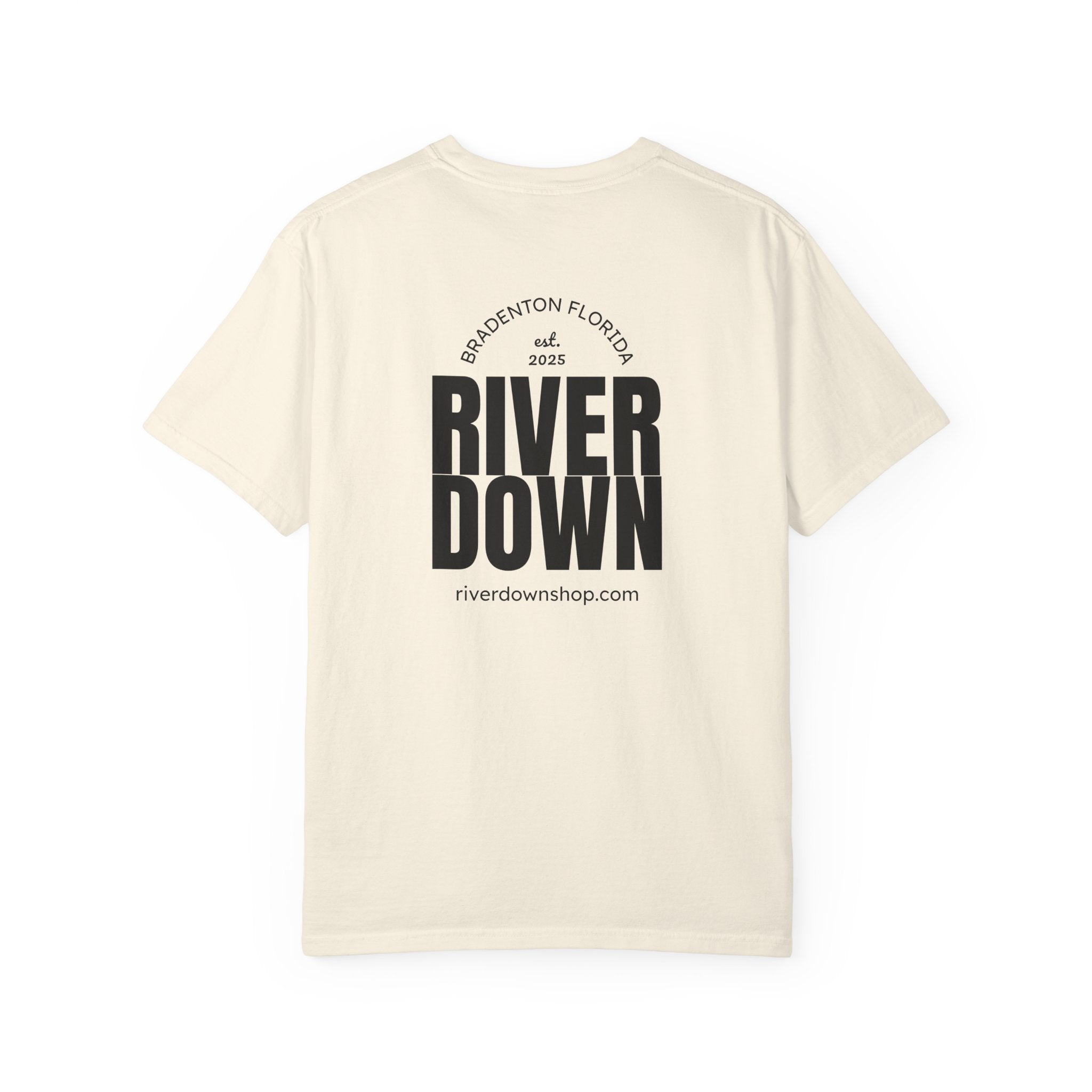 101 - Tee Multi Colors Monogram R|D River Down Shop Classic Tee — Minimalist Initials T-Shirt