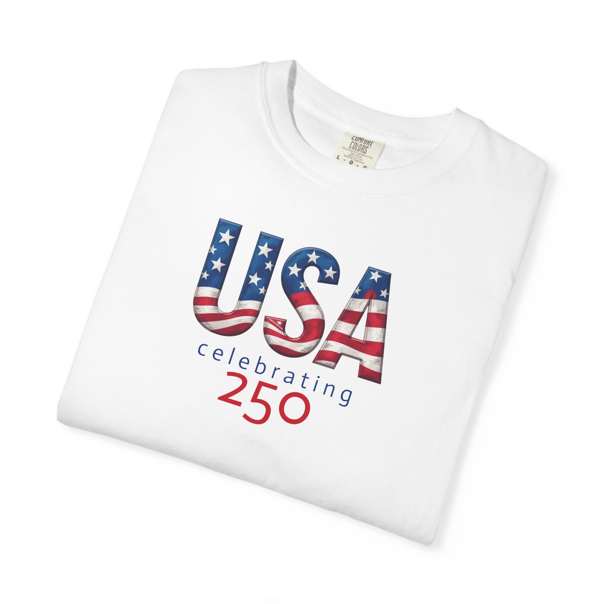 10  - Tee Multi Colors USA Celebrating 250 - T-Shirt