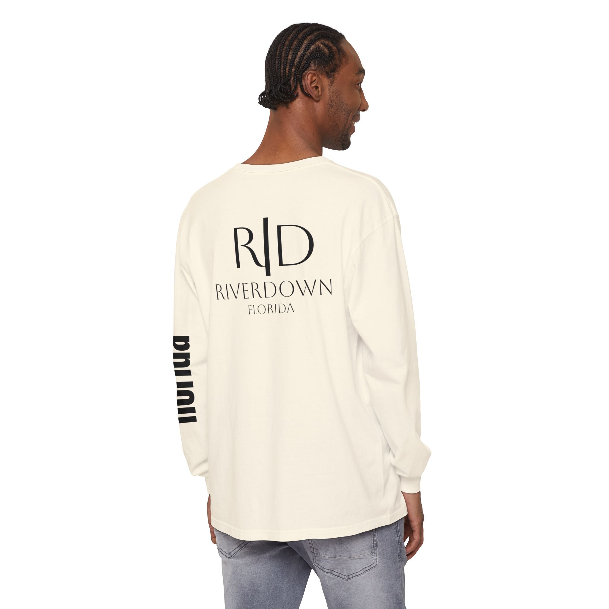 2 - Long Sleeve Tee Multi Colors 'R|D' — Florida Sleeve Graphic