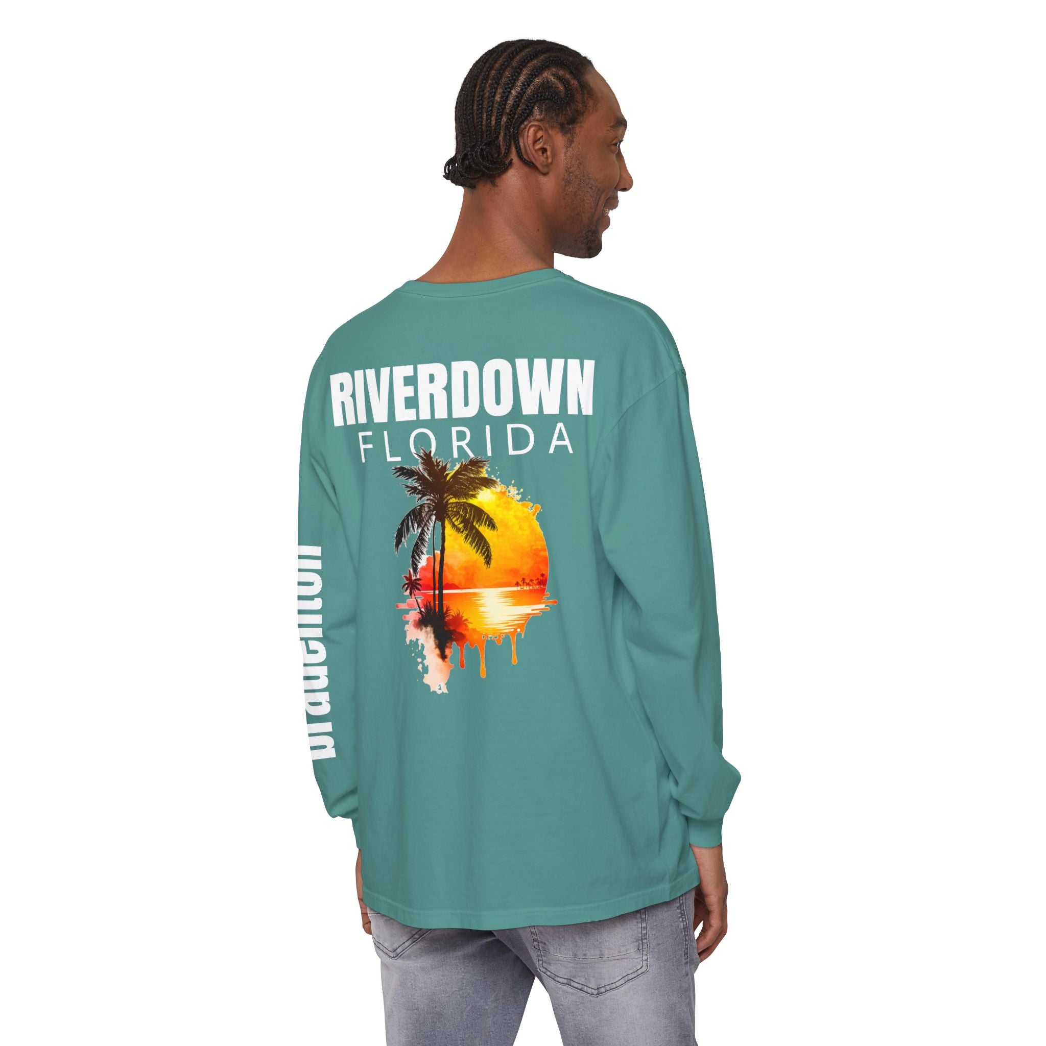 2 - Long Sleeve Bradenton Tee Multi Colors 'R|D' — Florida Sleeve Graphic
