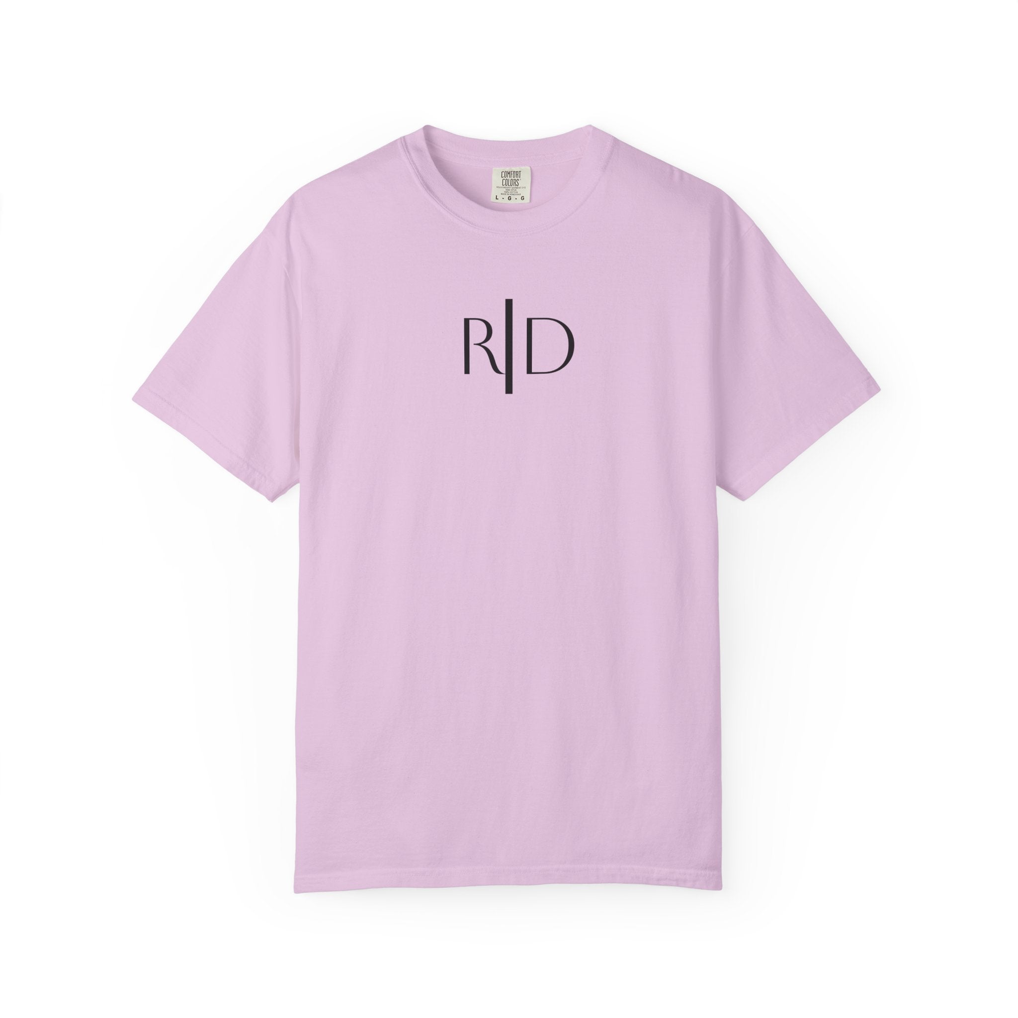 101 - Tee Multi Colors Monogram R|D River Down Shop Classic Tee — Minimalist Initials T-Shirt