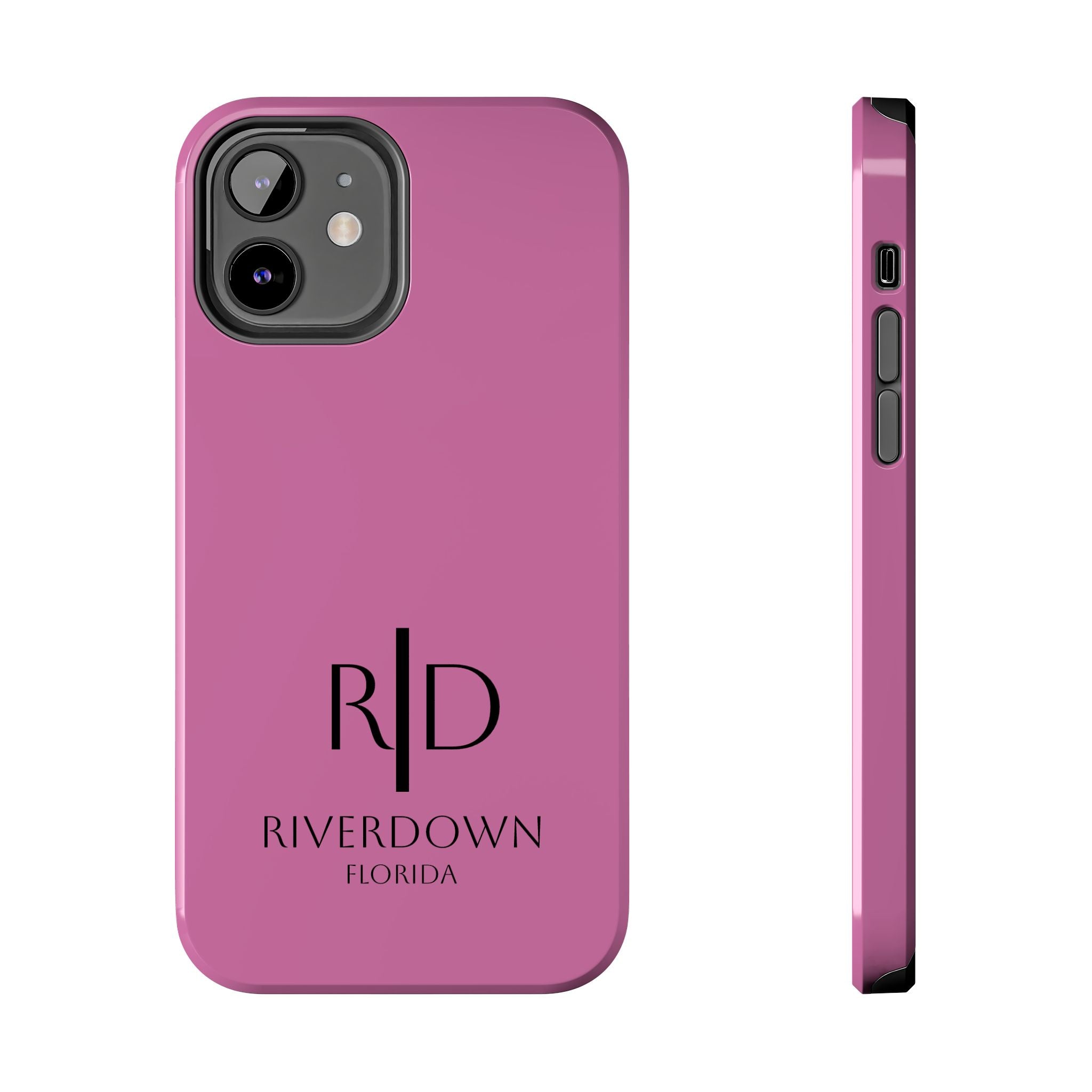 924 - Phone Case Pink Peddle — Durable Protective Phone Cover with Monogram Logo