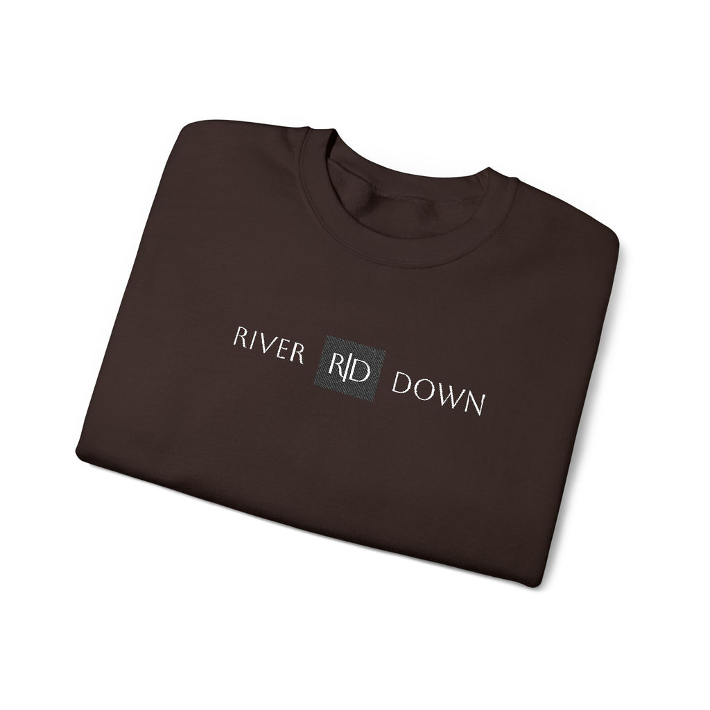 3 - Sweatshirt Embroidered Square RD Minimal Graphic Crewneck Sweatshirt — Small Black Patch Logo