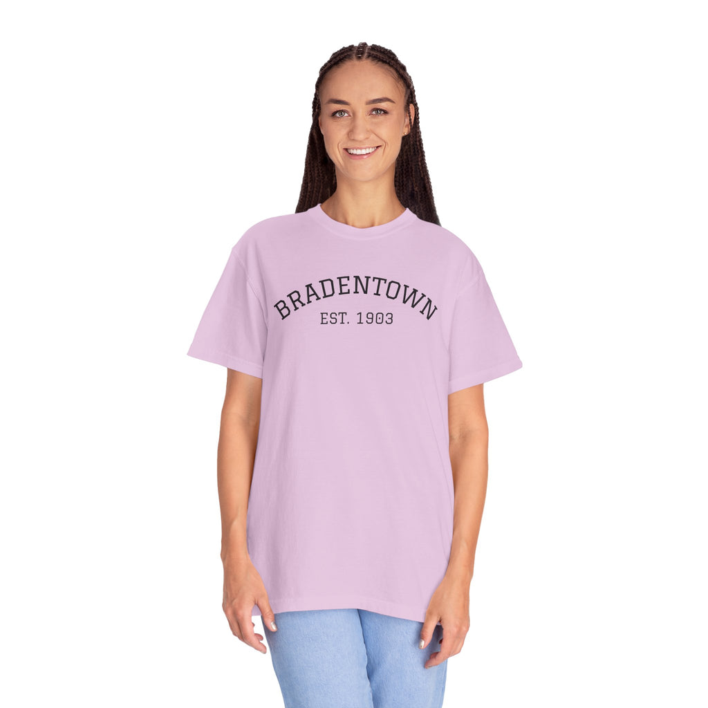 101 -  Tee Multi Colors Bradentown Classic Tee — Minimalist Initials T-Shirt