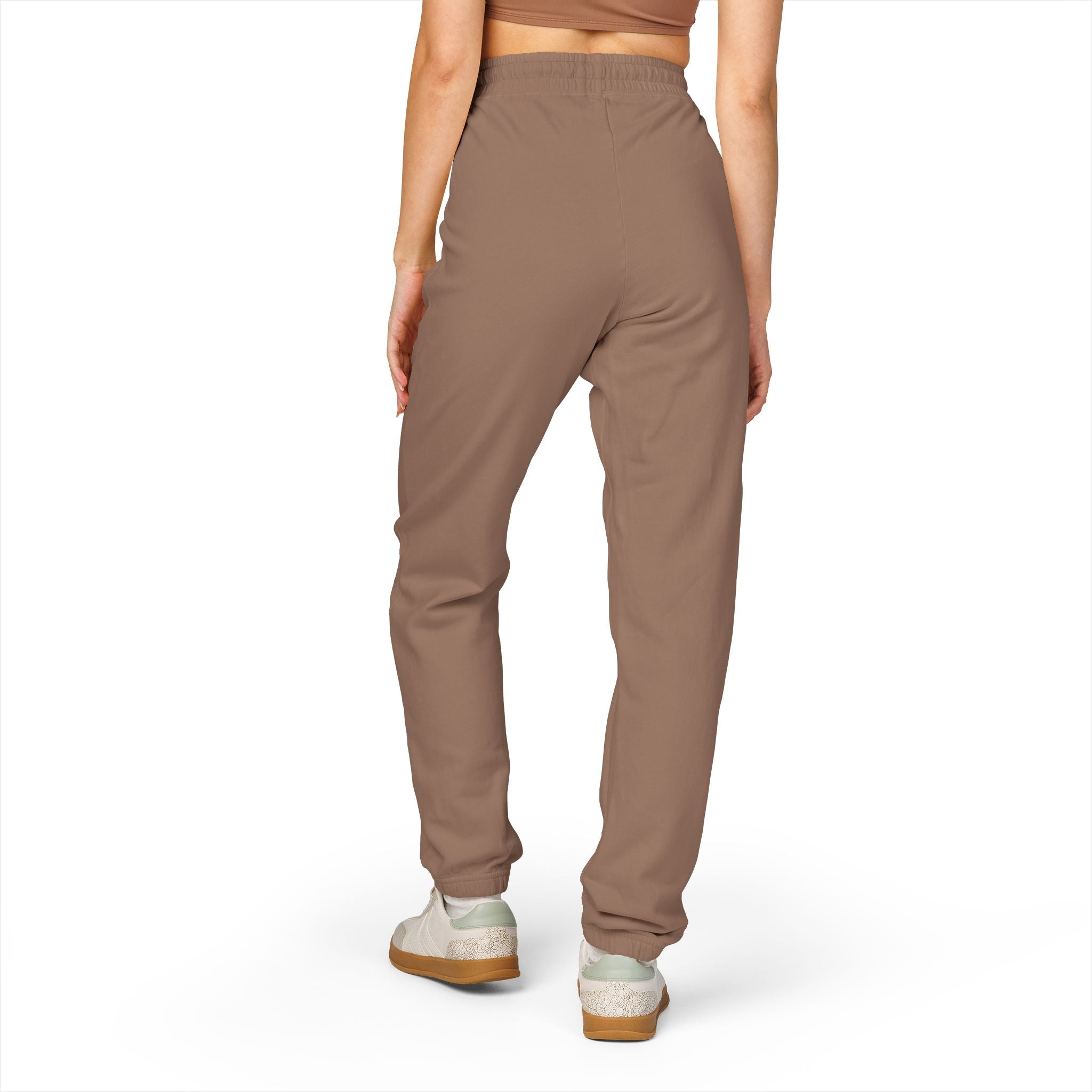 6 - Pants Sweats Vertical Script Multi Colors Joggers — Cozy Garment-Dyed Fleece Sweatpants with Side Text