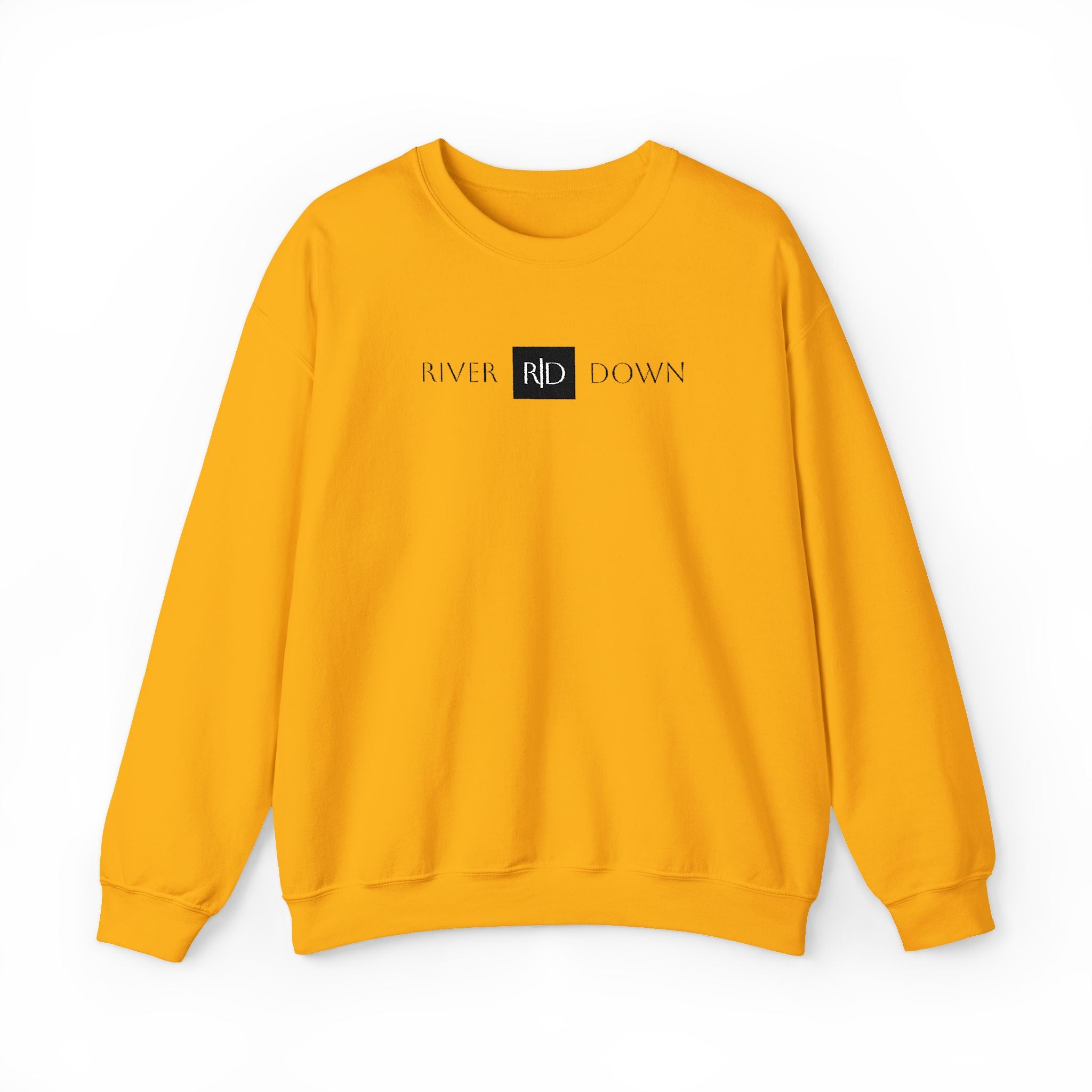 3 - Sweatshirt Embroidered Square RD Minimal Graphic Crewneck Sweatshirt — Small Black Patch Logo