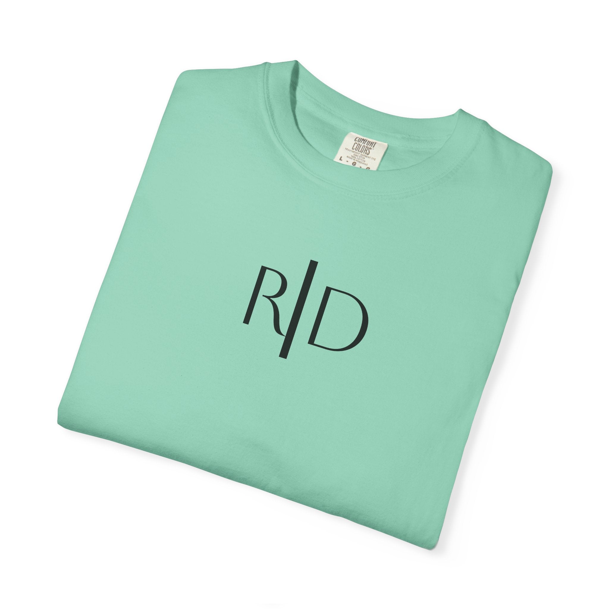 101 - Tee Multi Colors Monogram R|D River Down Shop Classic Tee — Minimalist Initials T-Shirt